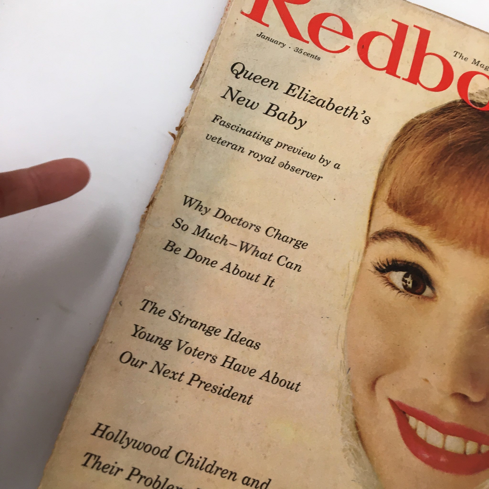 VTG Redbook Magazine January 1960 Queen Elizabeth New Baby Royal Observer