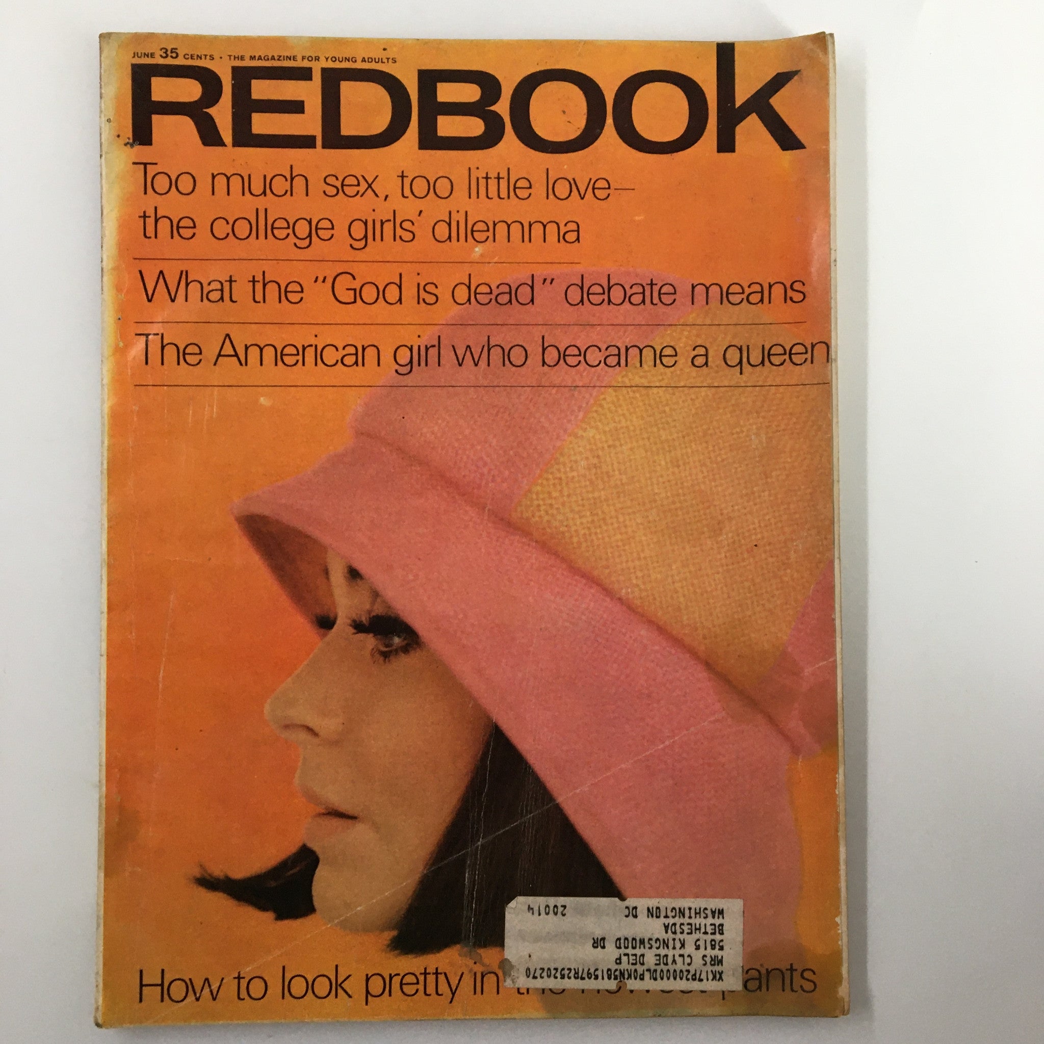 VTG Redbook Magazine June 1966 The American Girl Who Became A Queen