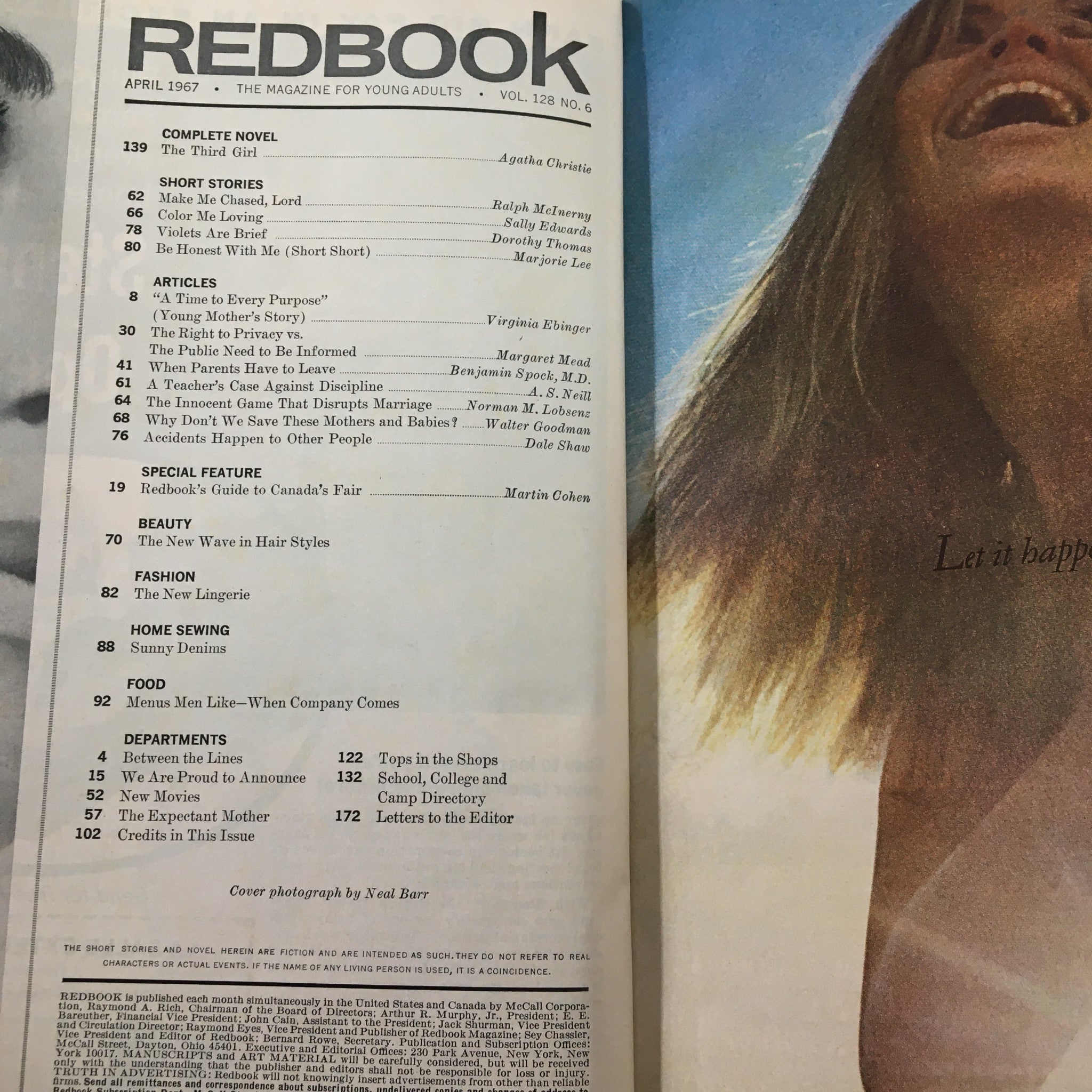 VTG Redbook Magazine April 1967 The Innocent Game That Disrupts Marriages