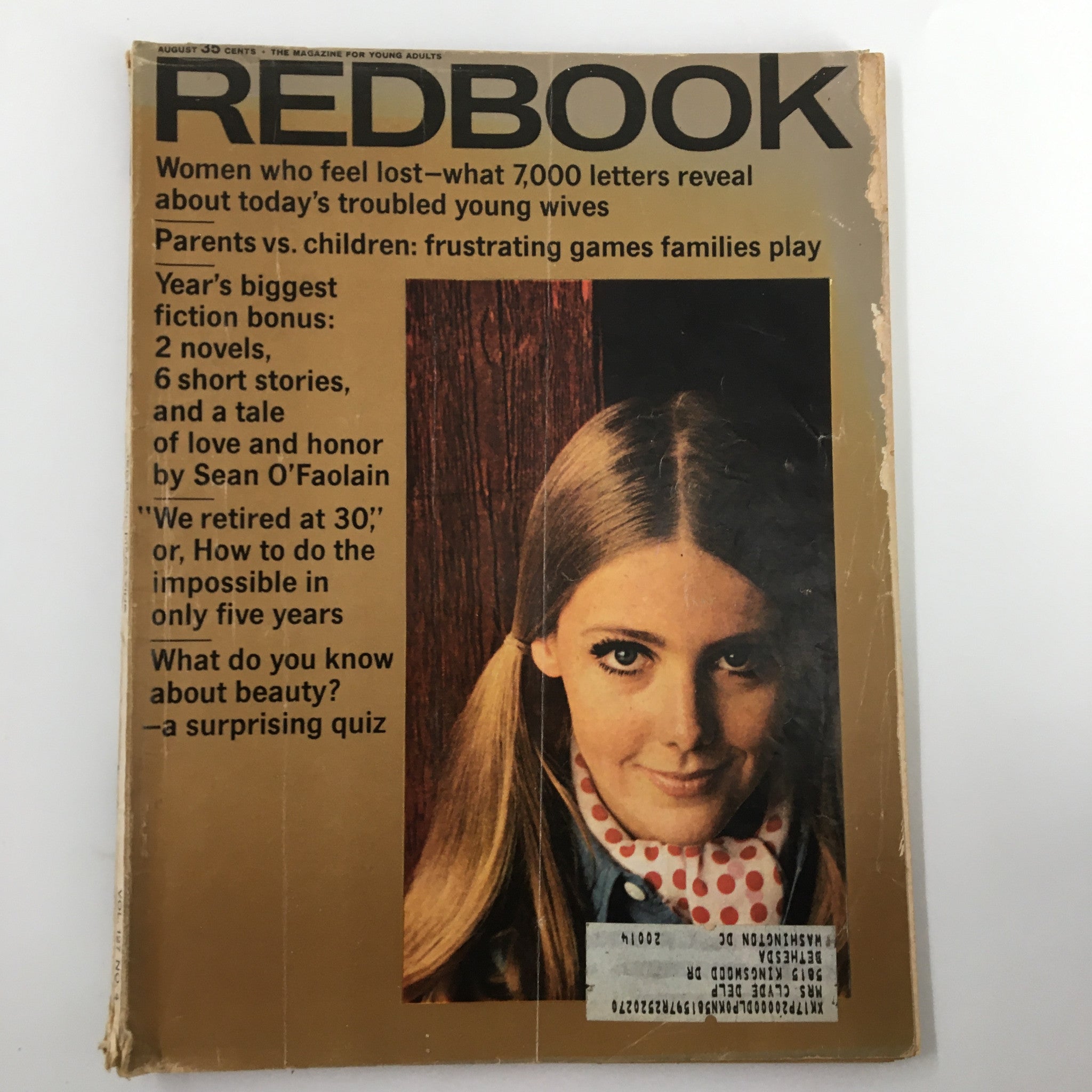 VTG Redbook Magazine August 1966 An Answer to Young Mothers Who Feel Lost