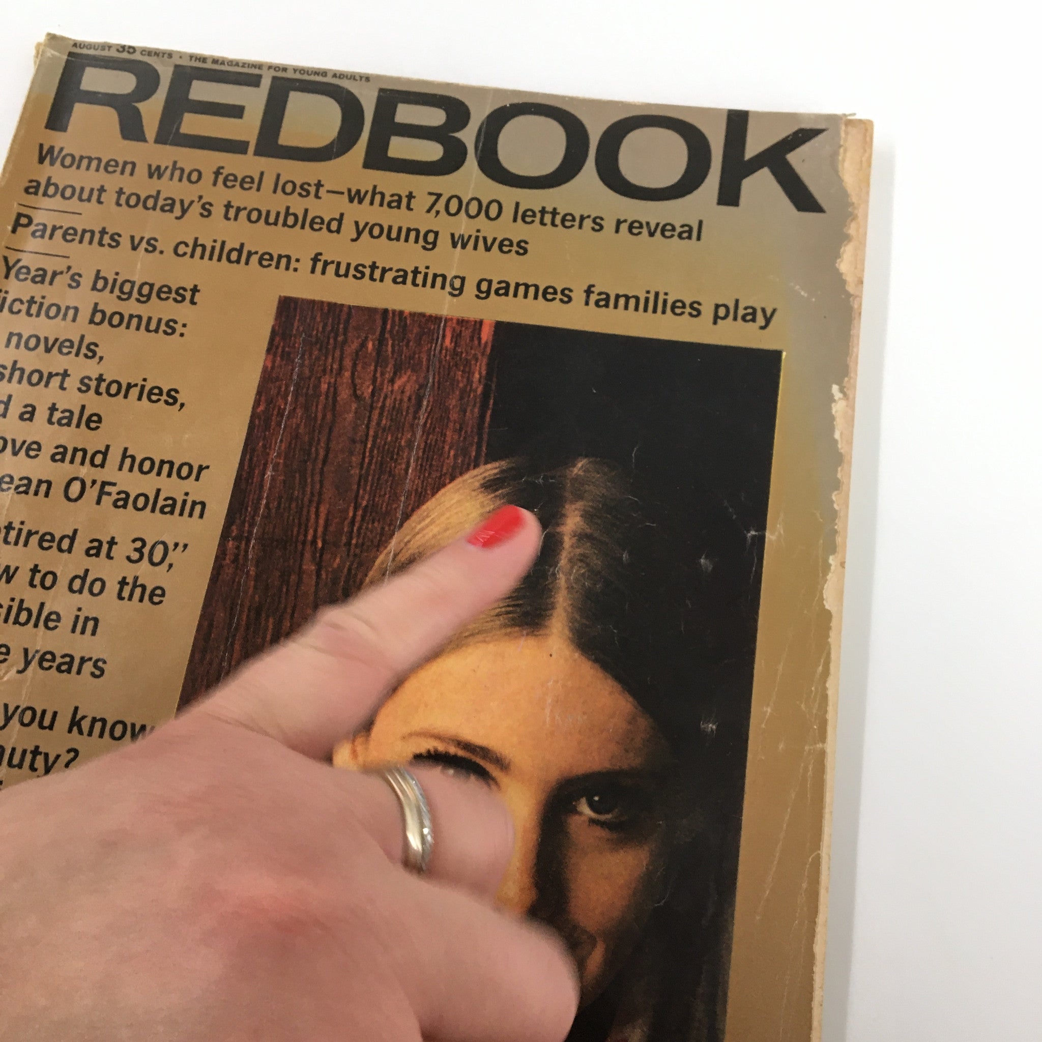 VTG Redbook Magazine August 1966 An Answer to Young Mothers Who Feel Lost