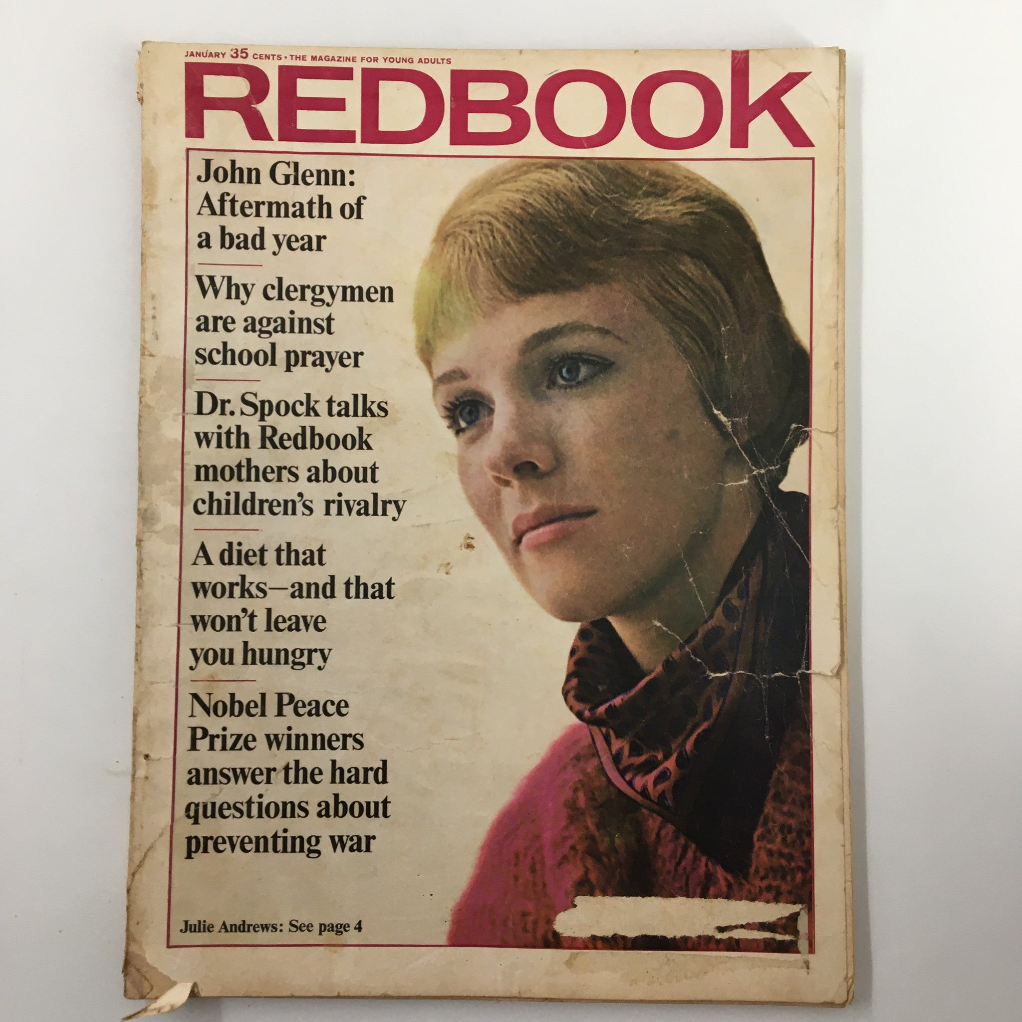 VTG Redbook Magazine January 1965 John Glenn Aftermath of a Bad Year