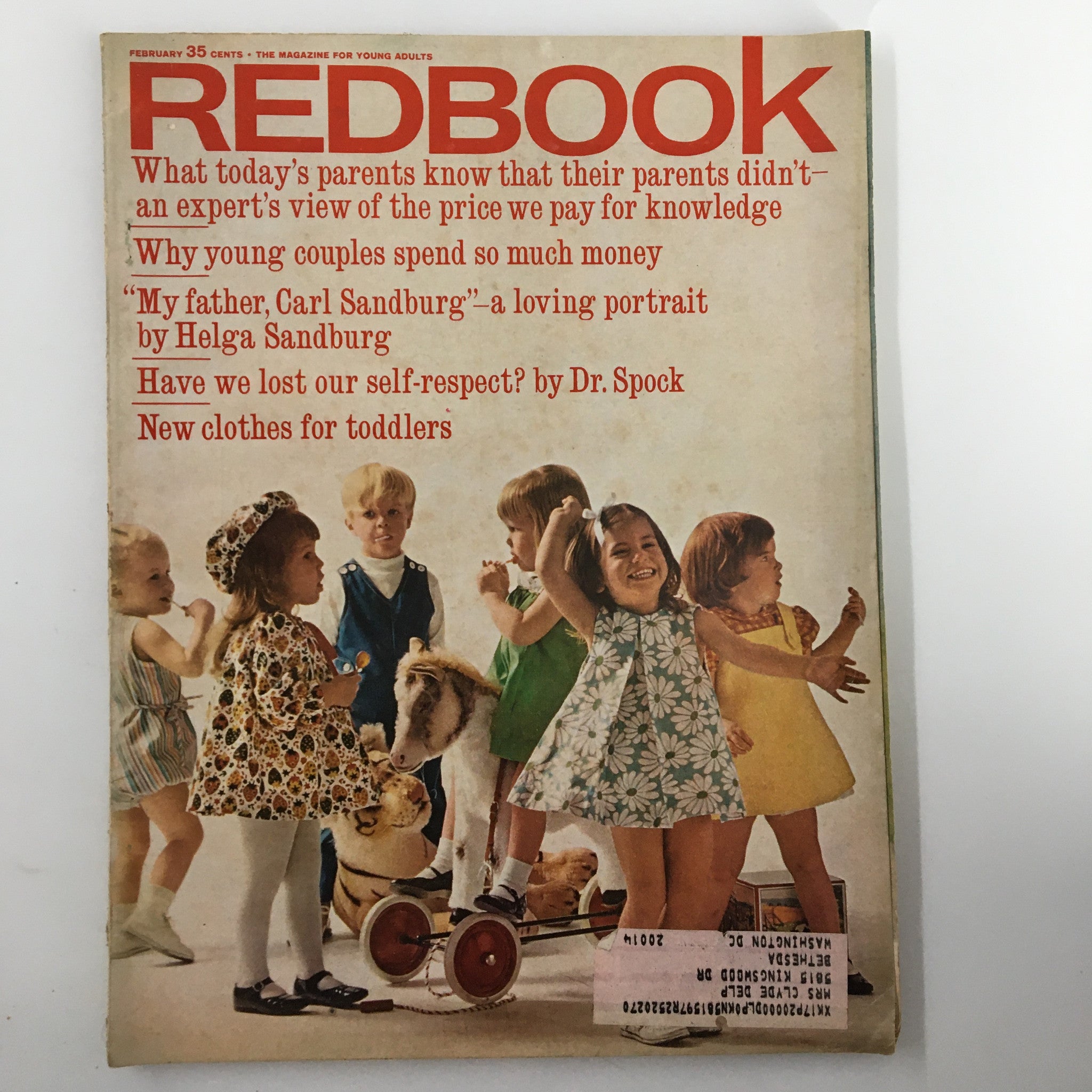 VTG Redbook Magazine February 1966 Why Young Couple Save So Much Money