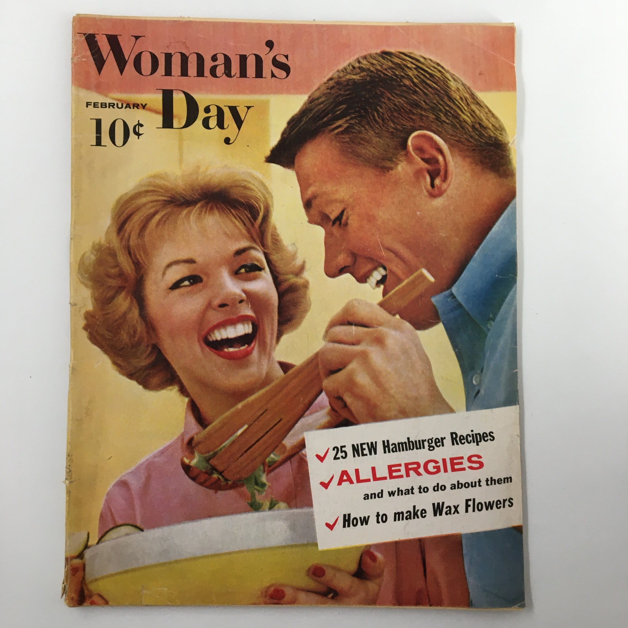 VTG Woman's Day Magazine February 1959 Small World The Silly Season No Label