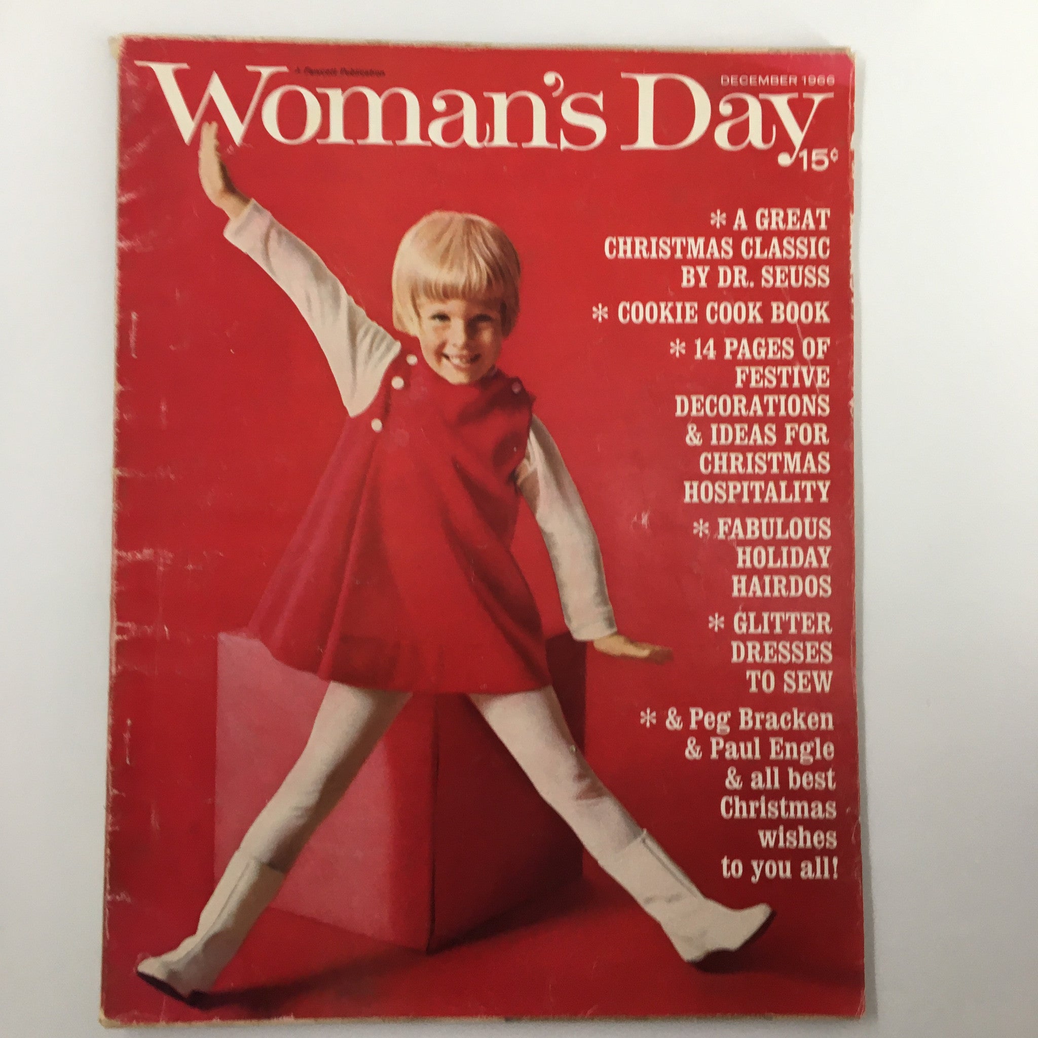 VTG Woman's Day Magazine December 1966 Christmas Classic by Dr. Seuss No Label