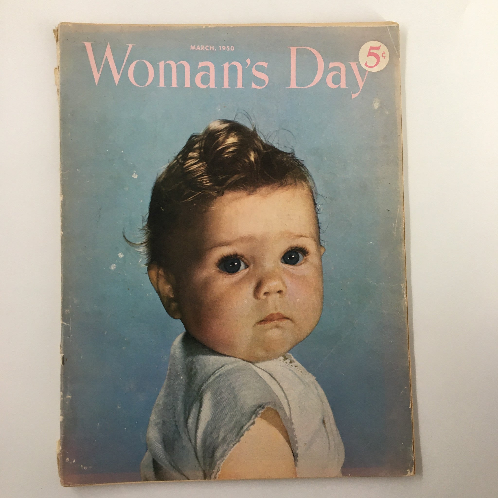 VTG Woman's Day Magazine March 1950 Just Don't Show You're Afraid No Label