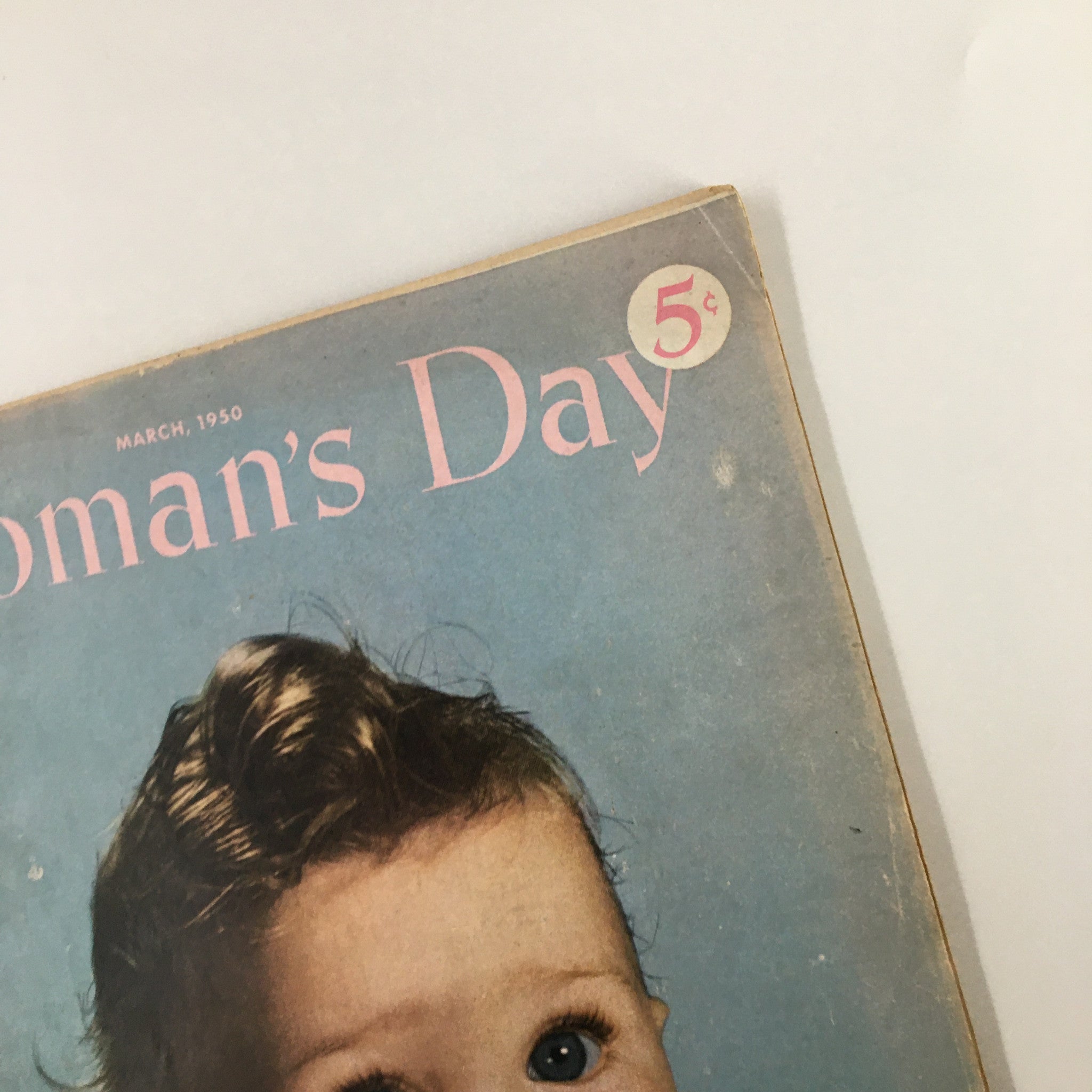 VTG Woman's Day Magazine March 1950 Just Don't Show You're Afraid No Label