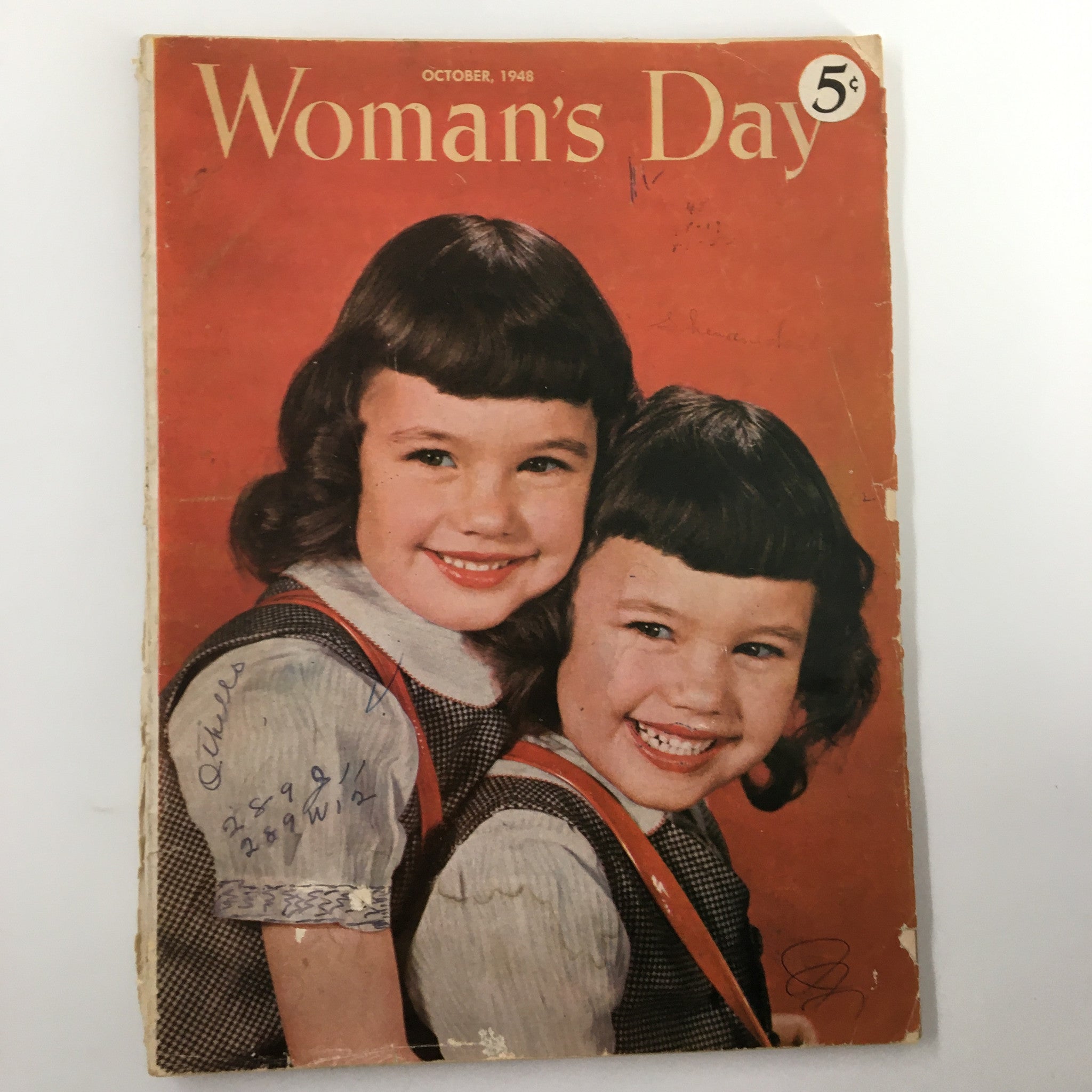 VTG Woman's Day Magazine October 1948 I Wish You Knew Grandpa A Story No Label