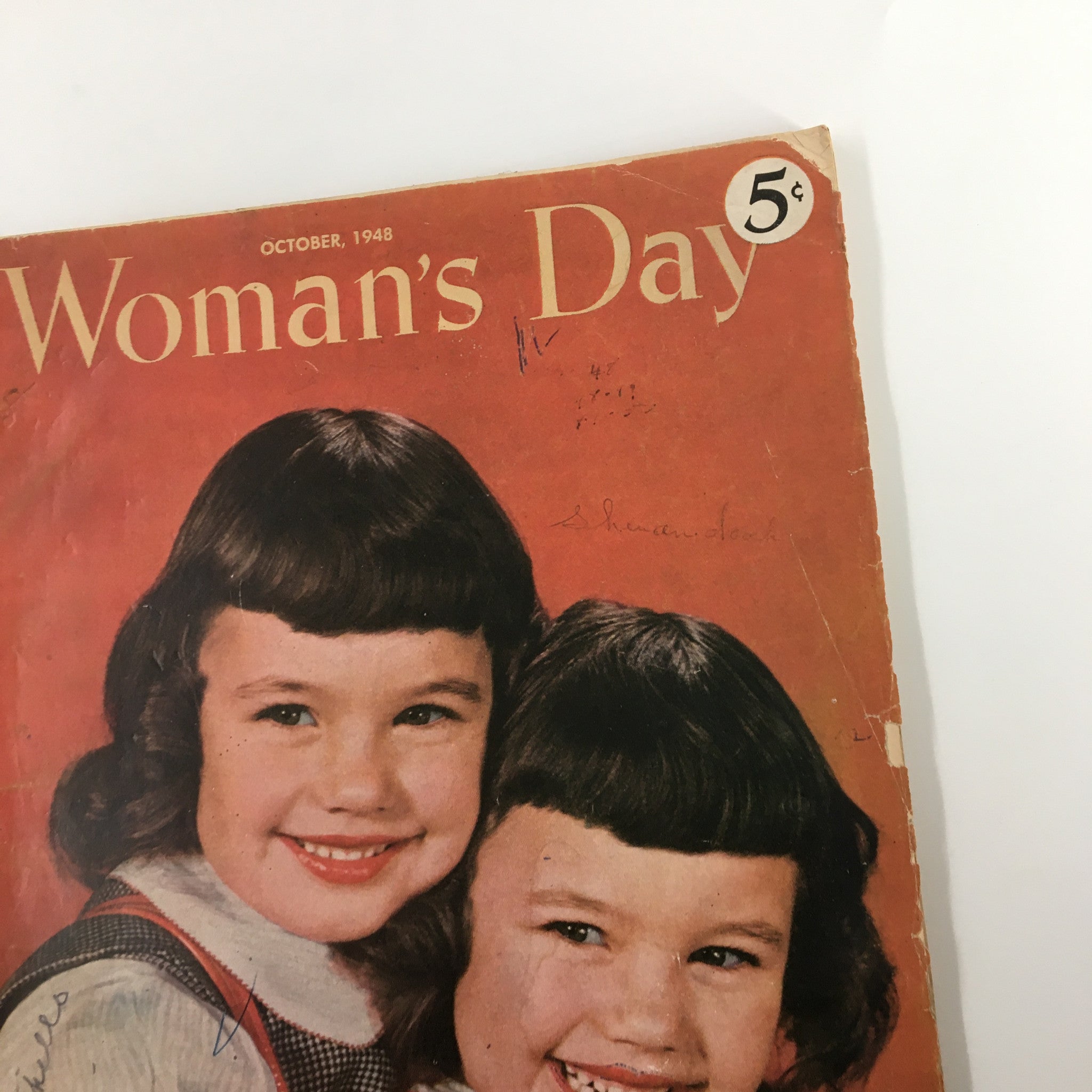 VTG Woman's Day Magazine October 1948 I Wish You Knew Grandpa A Story No Label