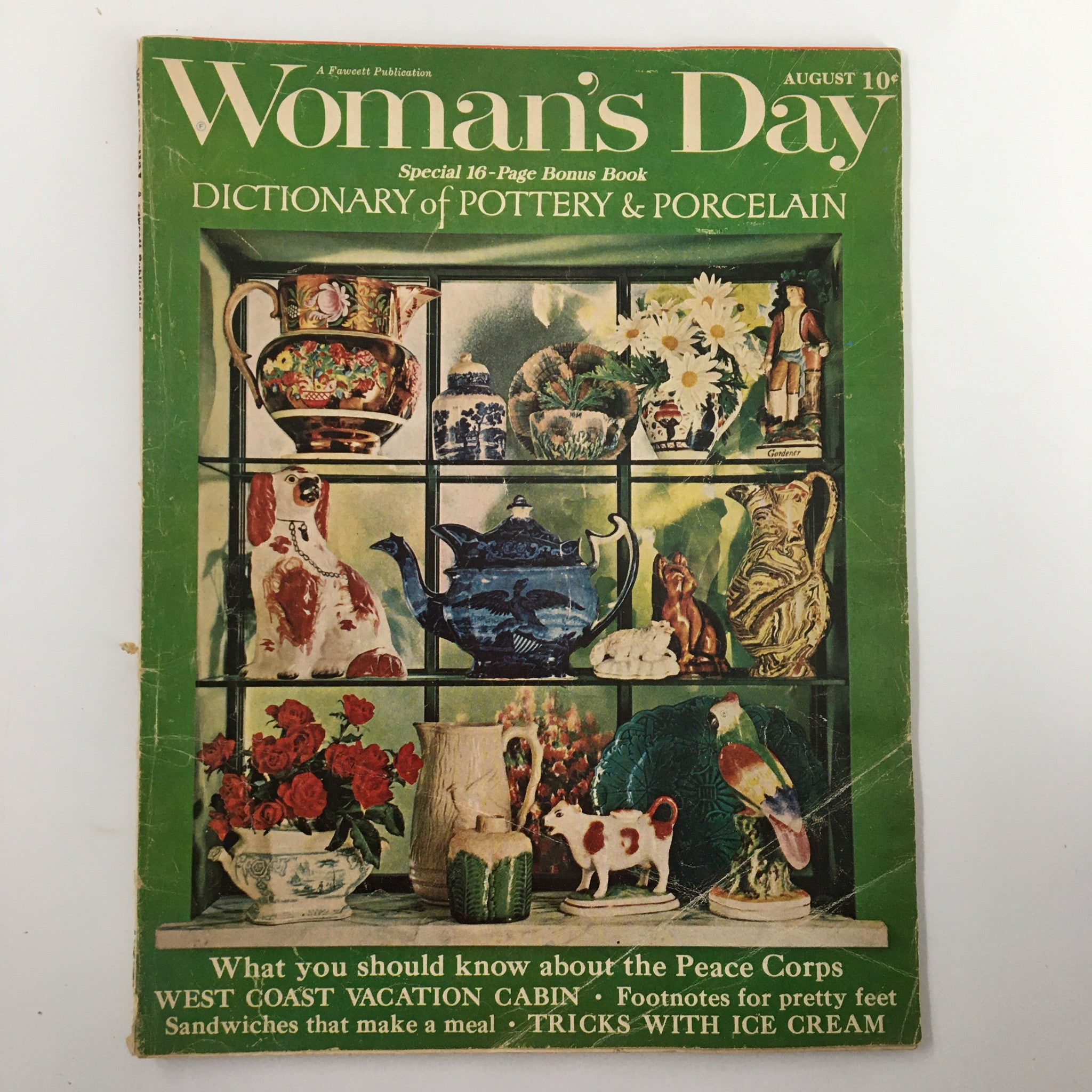 VTG Woman's Day Magazine August 1962 The Loneliest Woman in Town No Label