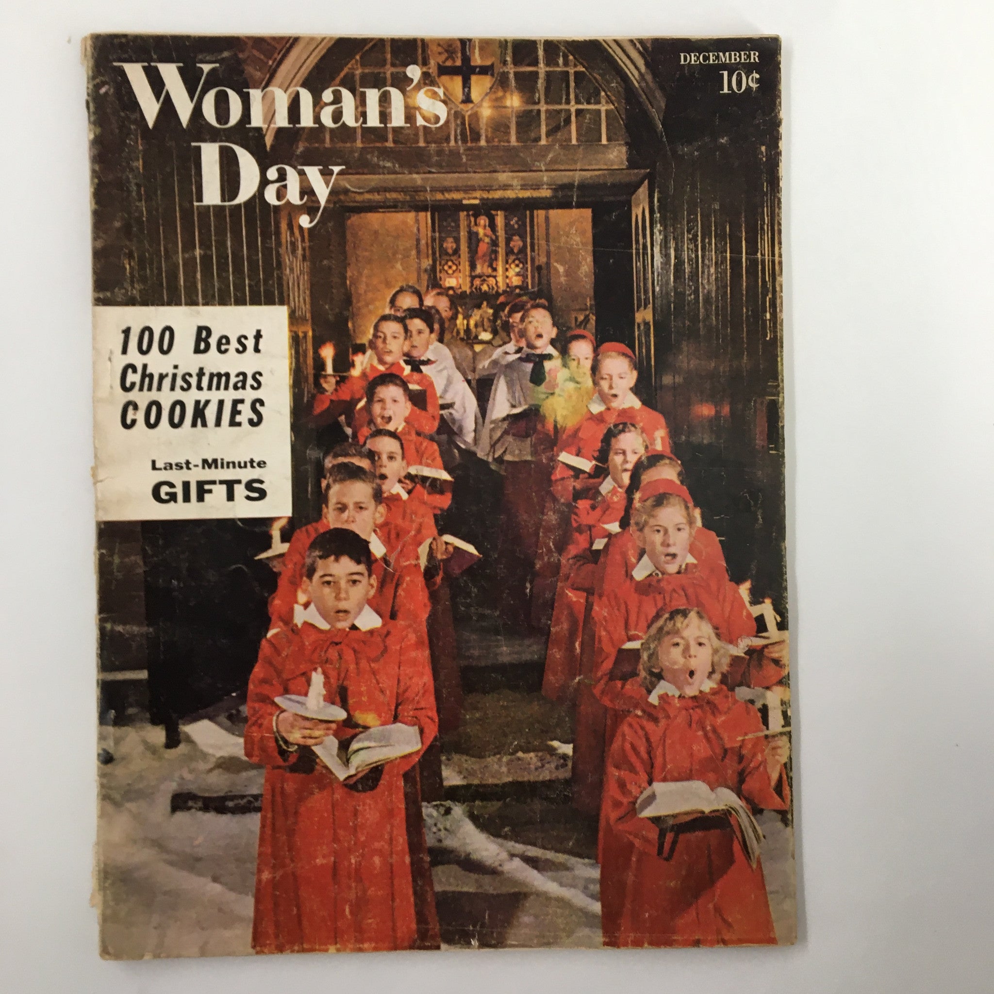 VTG Woman's Day Magazine December 1957 Small World Mrs. Hubert No Label