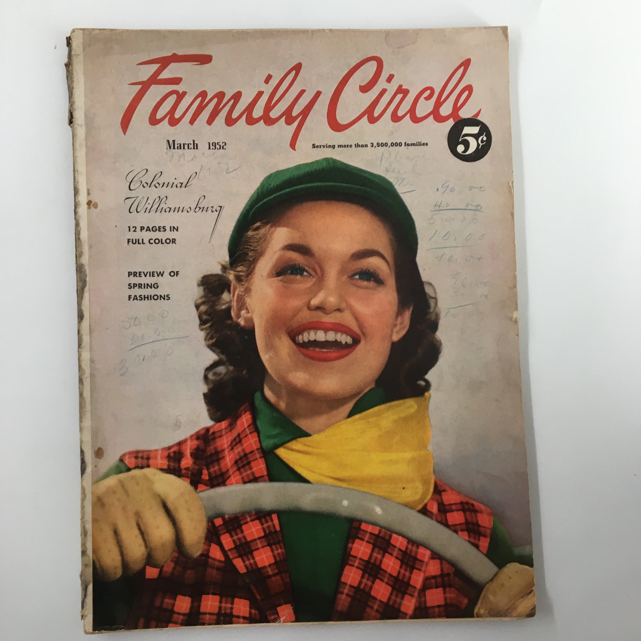 VTG Family Circle Magazine March 1952 Easter Dinner From The Freezer No Label