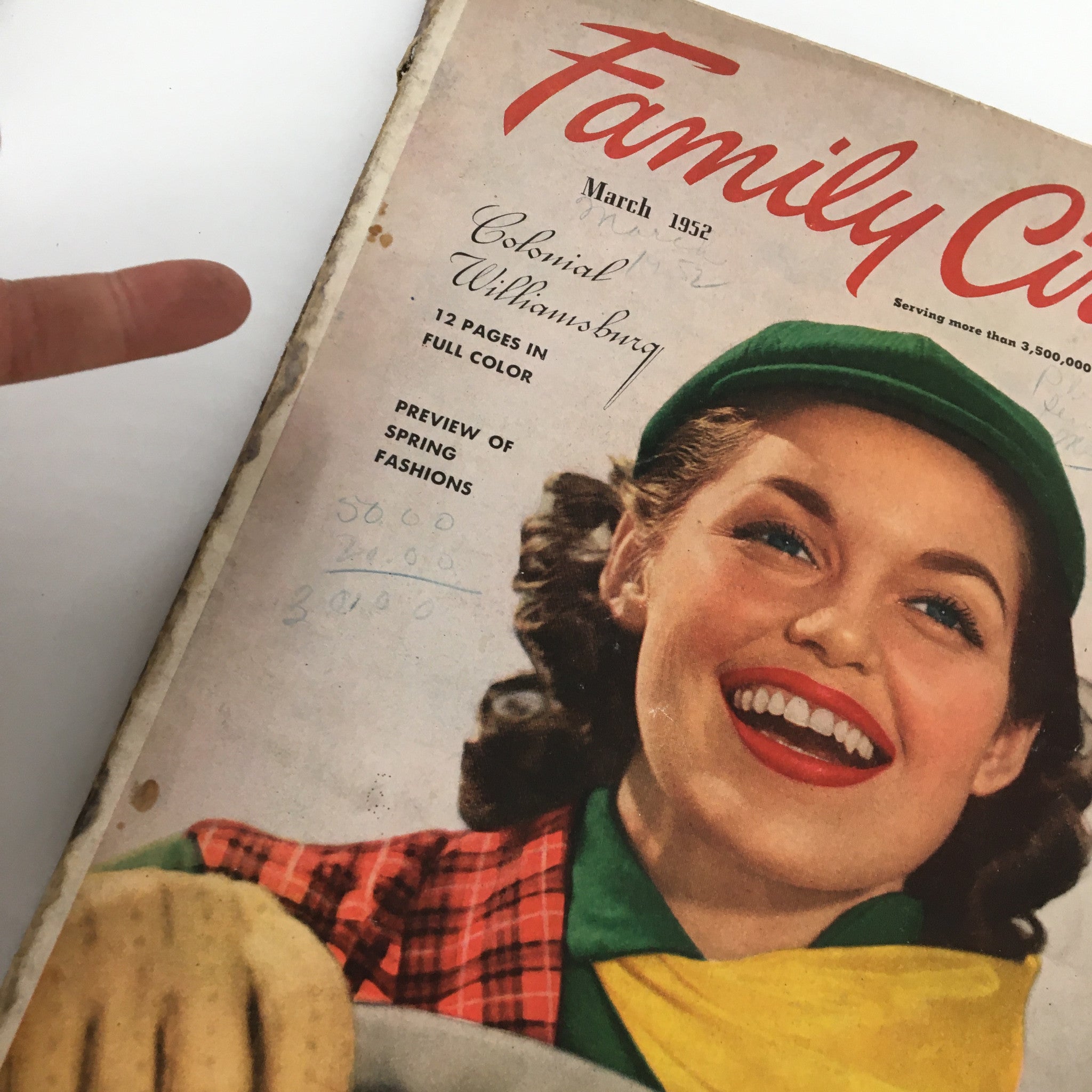 VTG Family Circle Magazine March 1952 Easter Dinner From The Freezer No Label