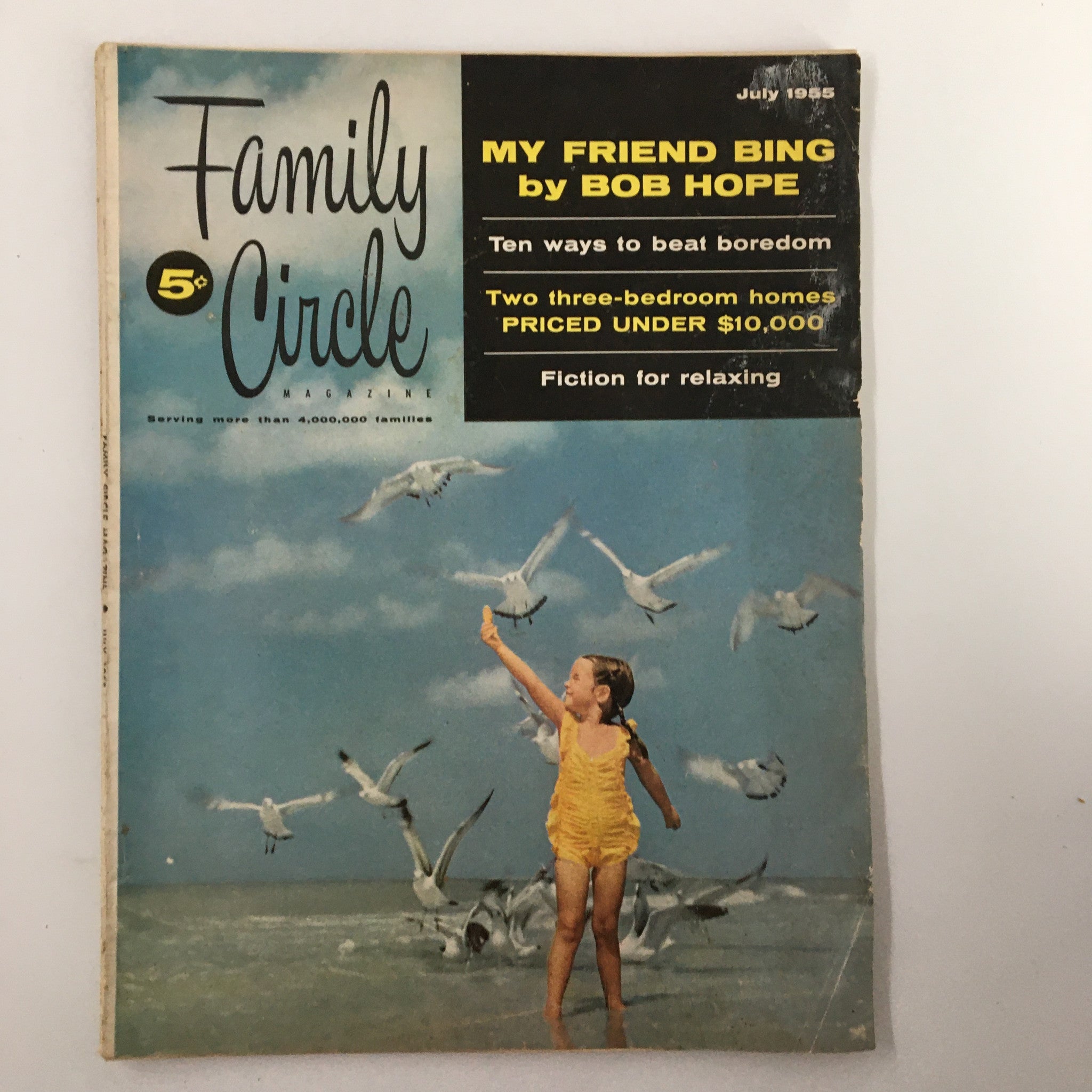 VTG Family Circle Magazine July 1955 My Friend Bing by Bob Hope No Label