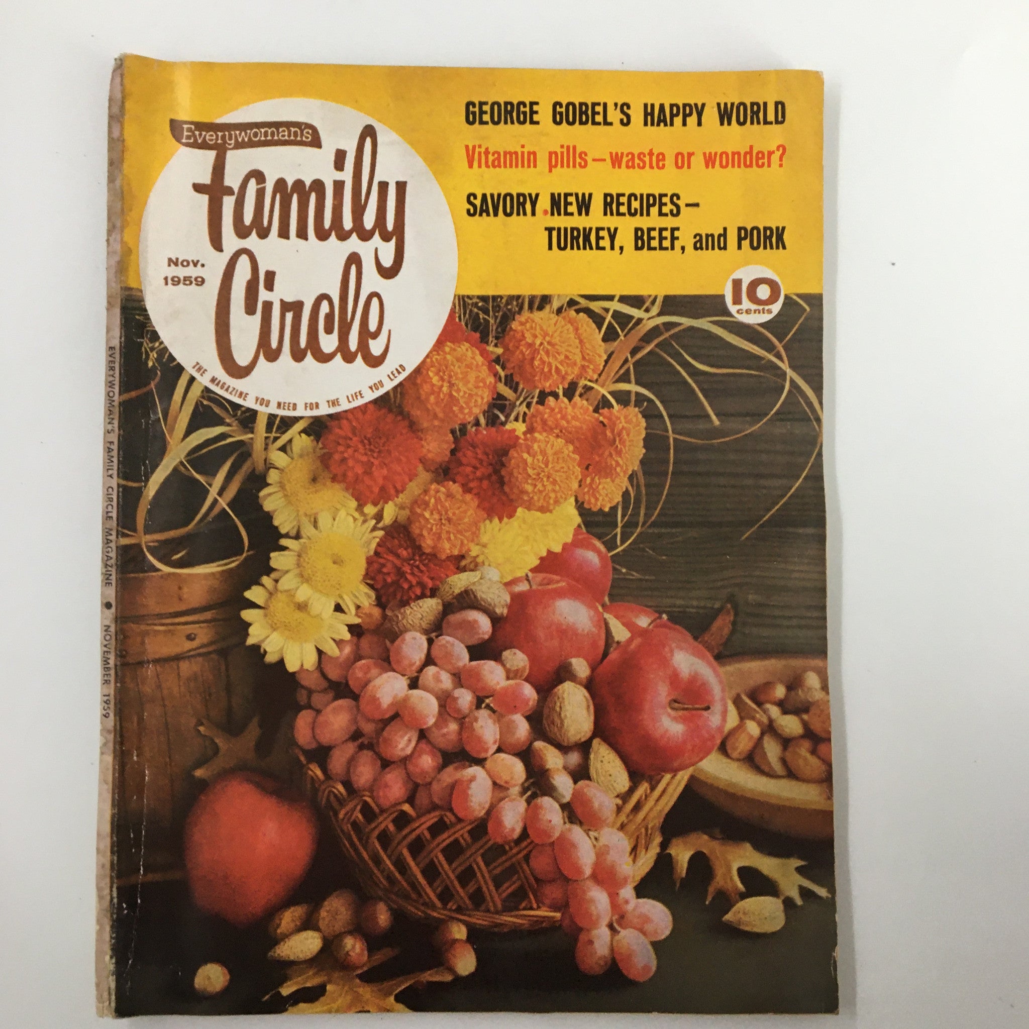 VTG Family Circle Magazine November 1959 George Gobel's Happy World No Label