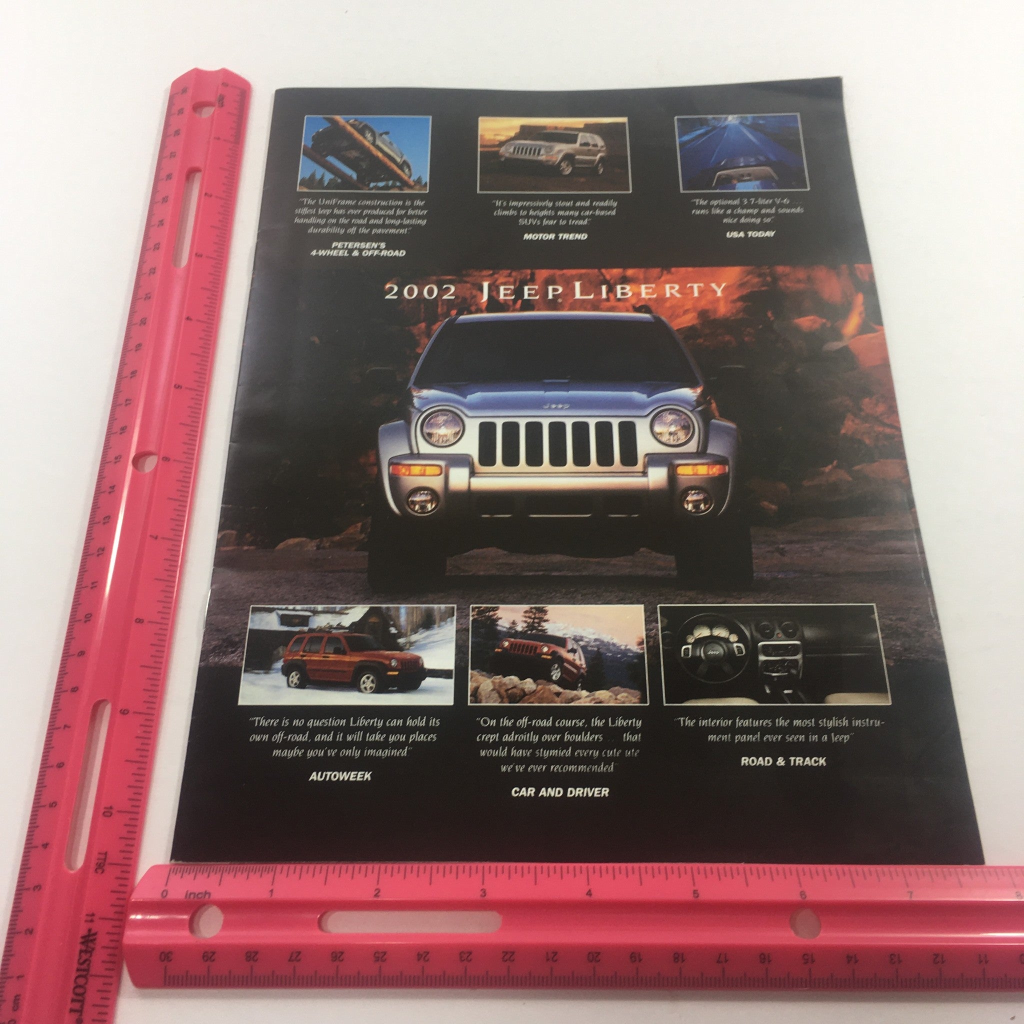 2002 Jeep Liberty 4-Wheel & Off-Road Dealership Car Auto Brochure Catalog