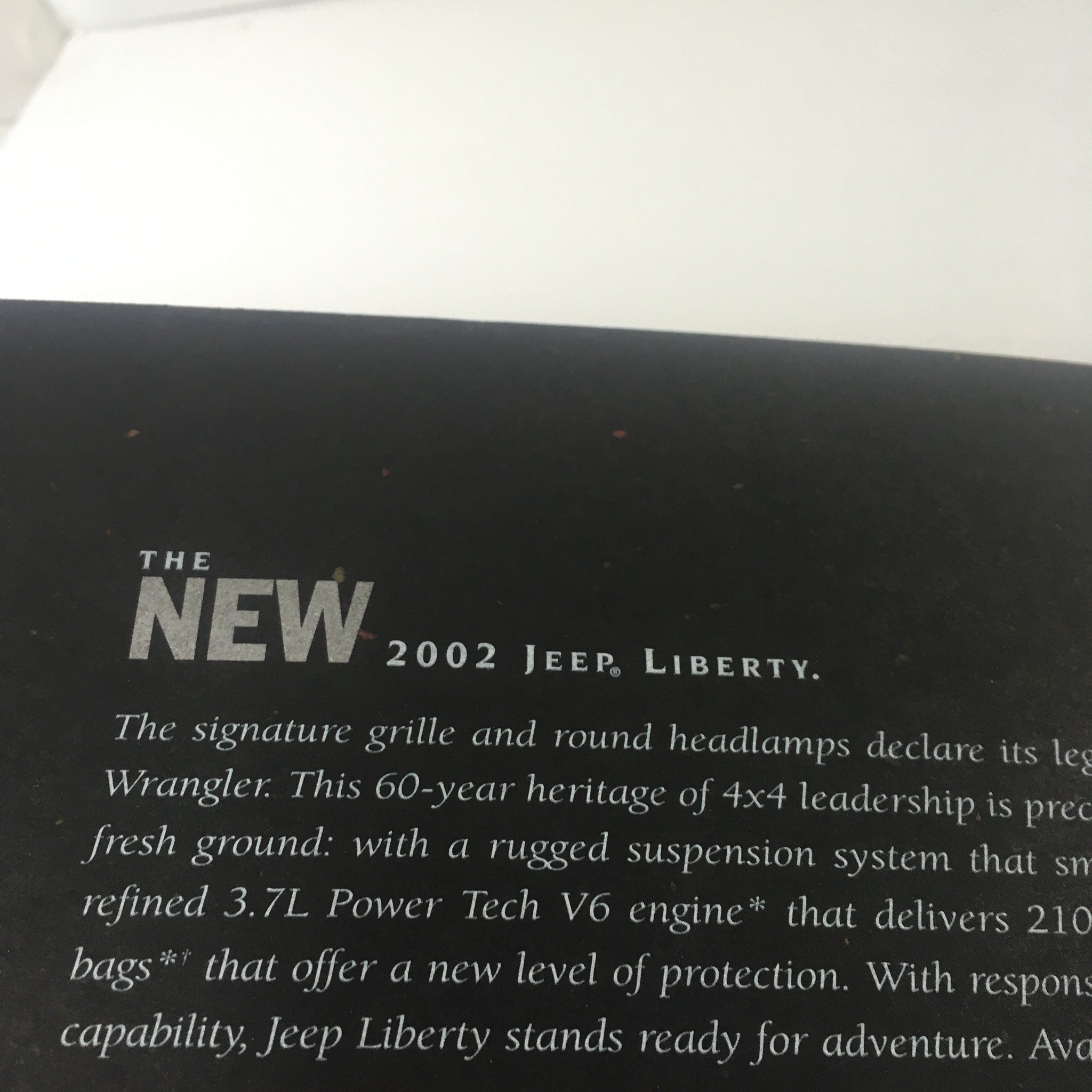 2002 Jeep Liberty Dealership Car Auto Brochure Catalog