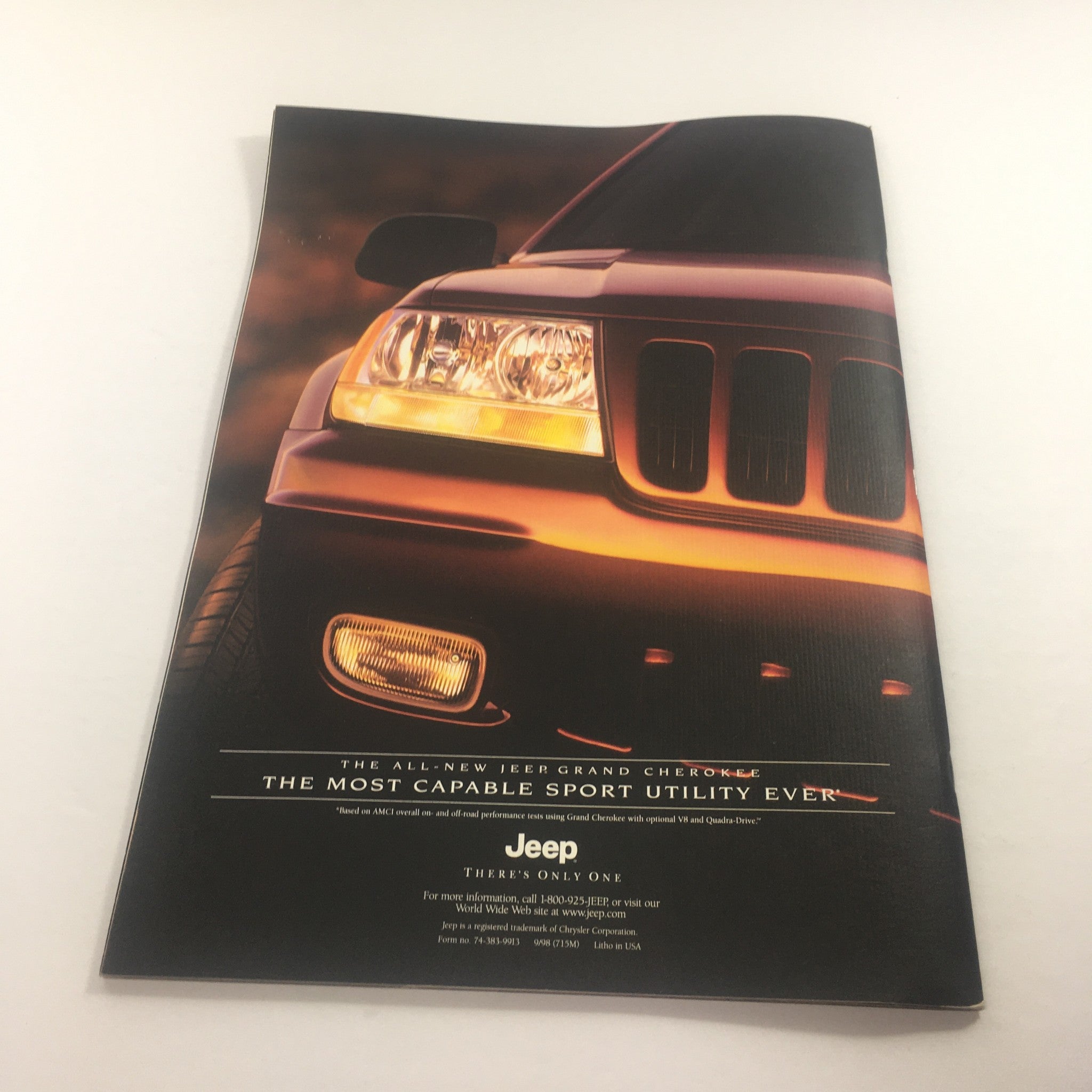 1999 Jeep Grand Cherokee SUV Dealership Car Auto Brochure Catalog