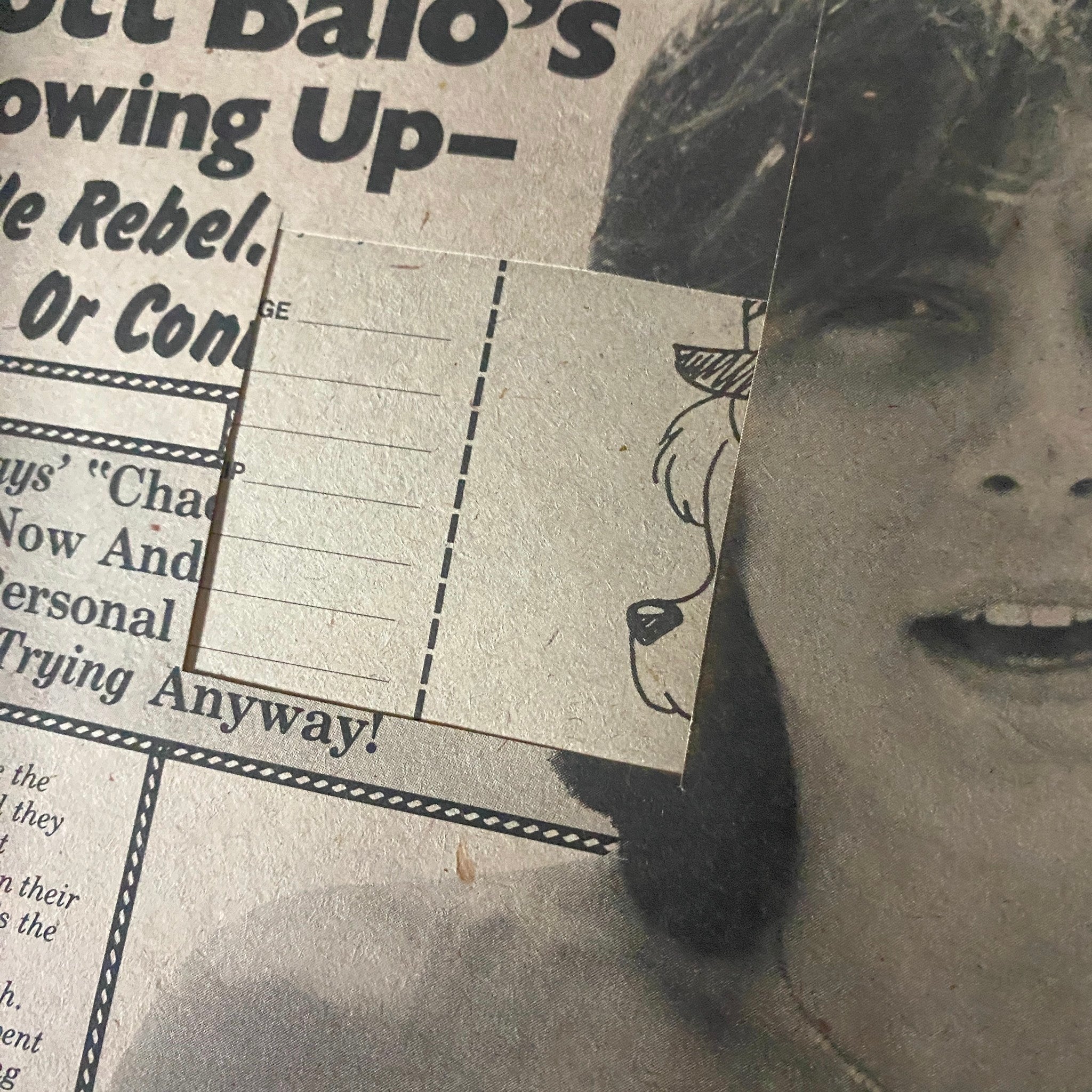 Close-up of an article featuring Scott Baio from 16 Magazine Presents TV Tattle-Tales Fall 1980, highlighting his career and personal insights.