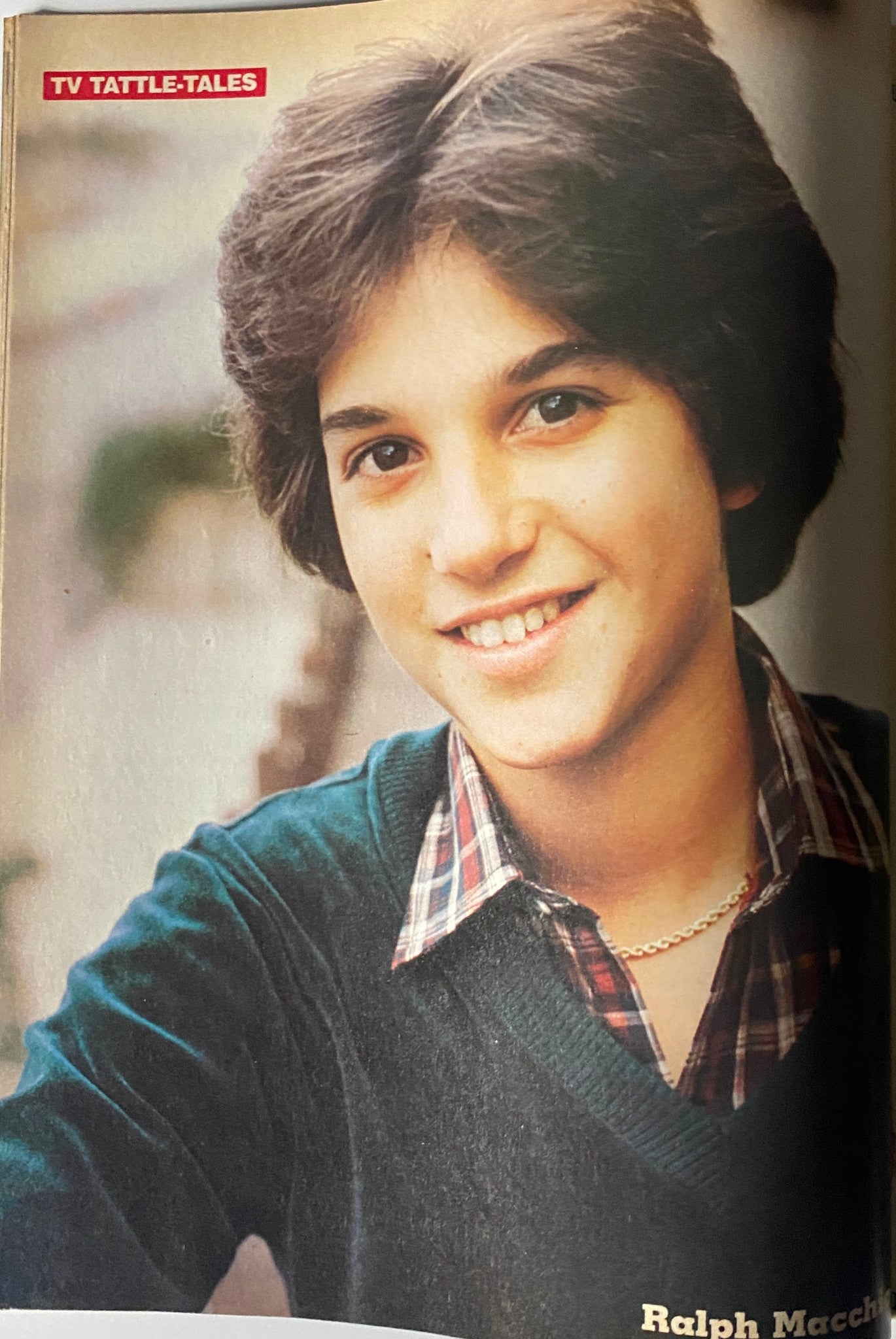 Ralph Macchio in the Fall 1981 edition of 16 Magazine TV & Movie Tattle-Tales, featuring a close-up portrait of the actor showcasing '80s style.
