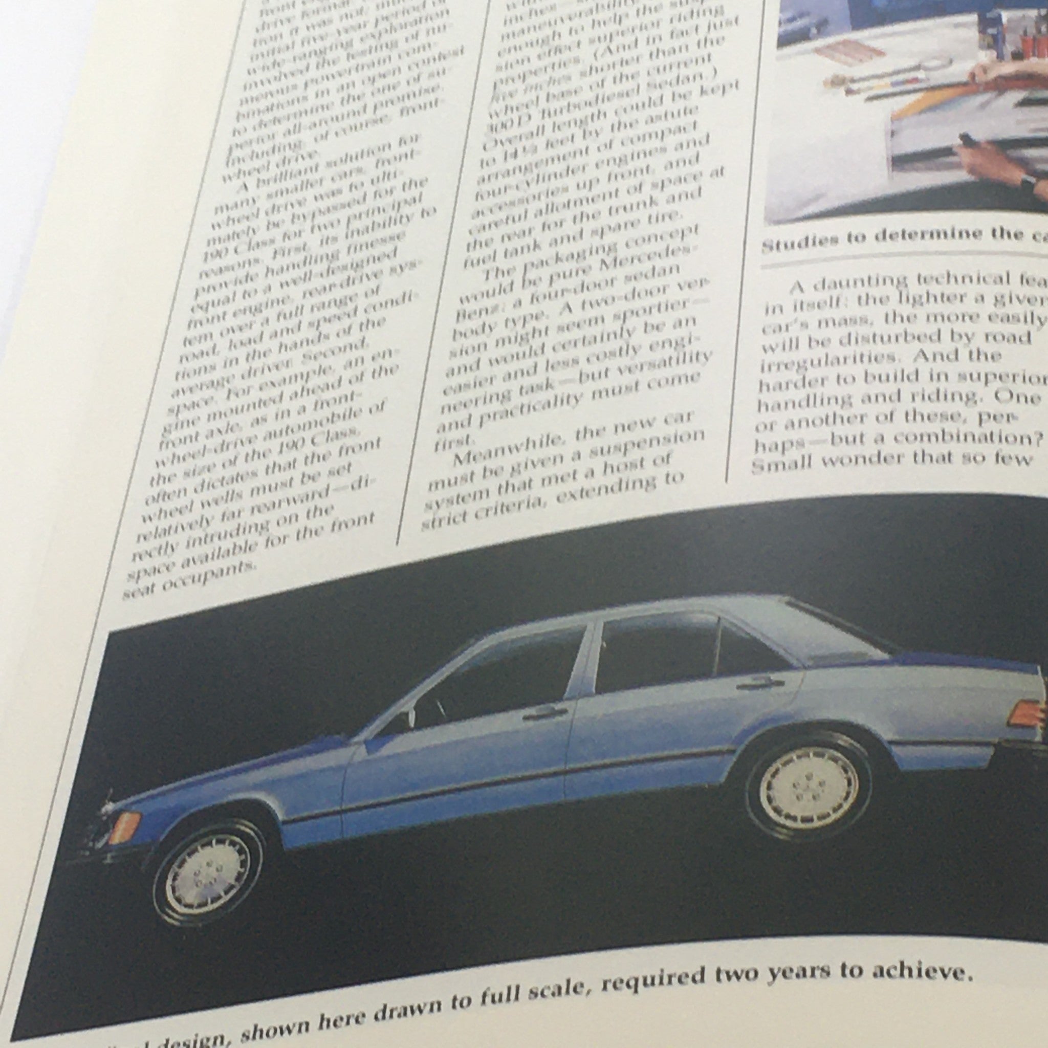 1984 Mercedes Volume X V-8 Automobile Dealership Car Auto Brochure Catalog