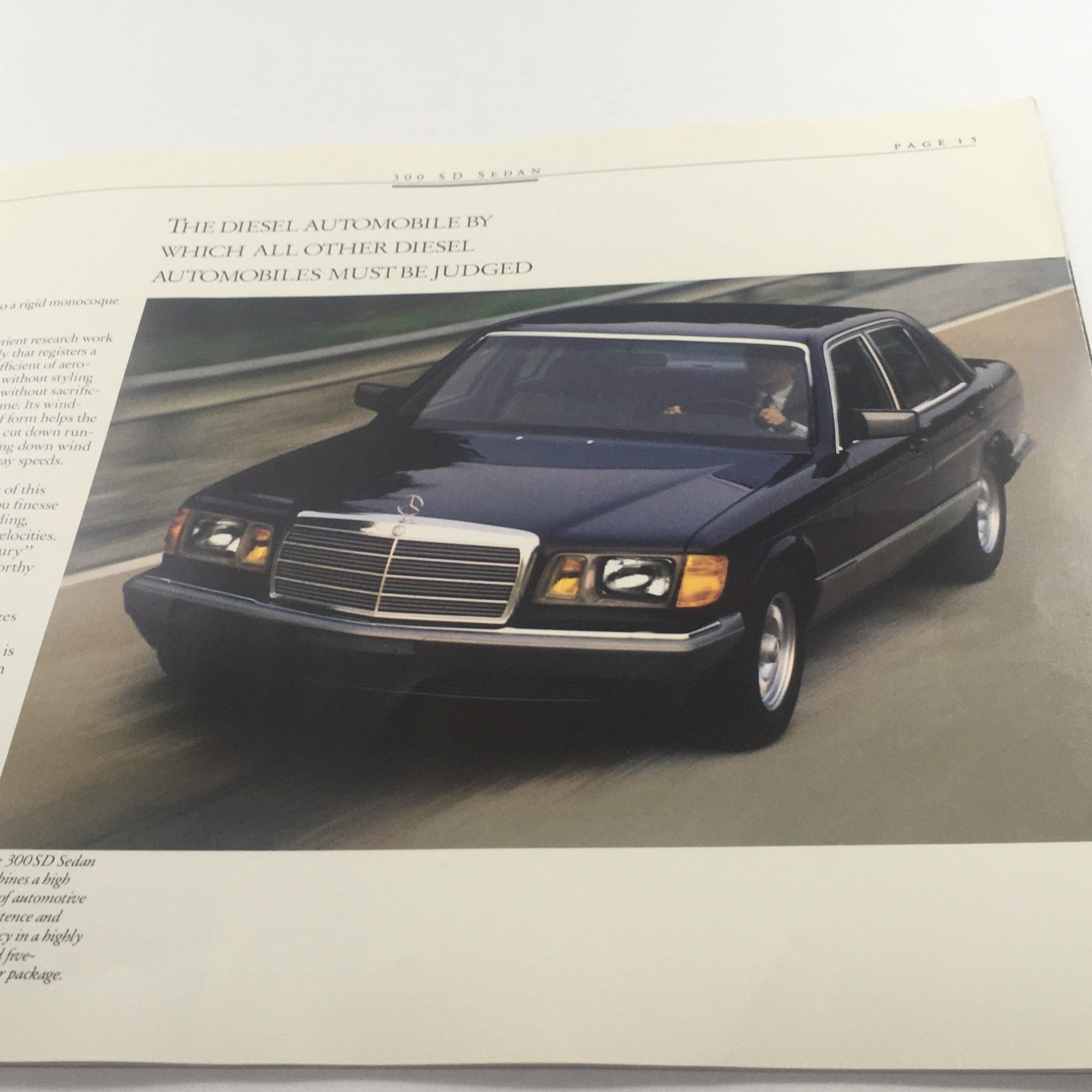 1985 Mercedes-Benz 500 SEL Sedan Dealership Car Auto Brochure Catalog