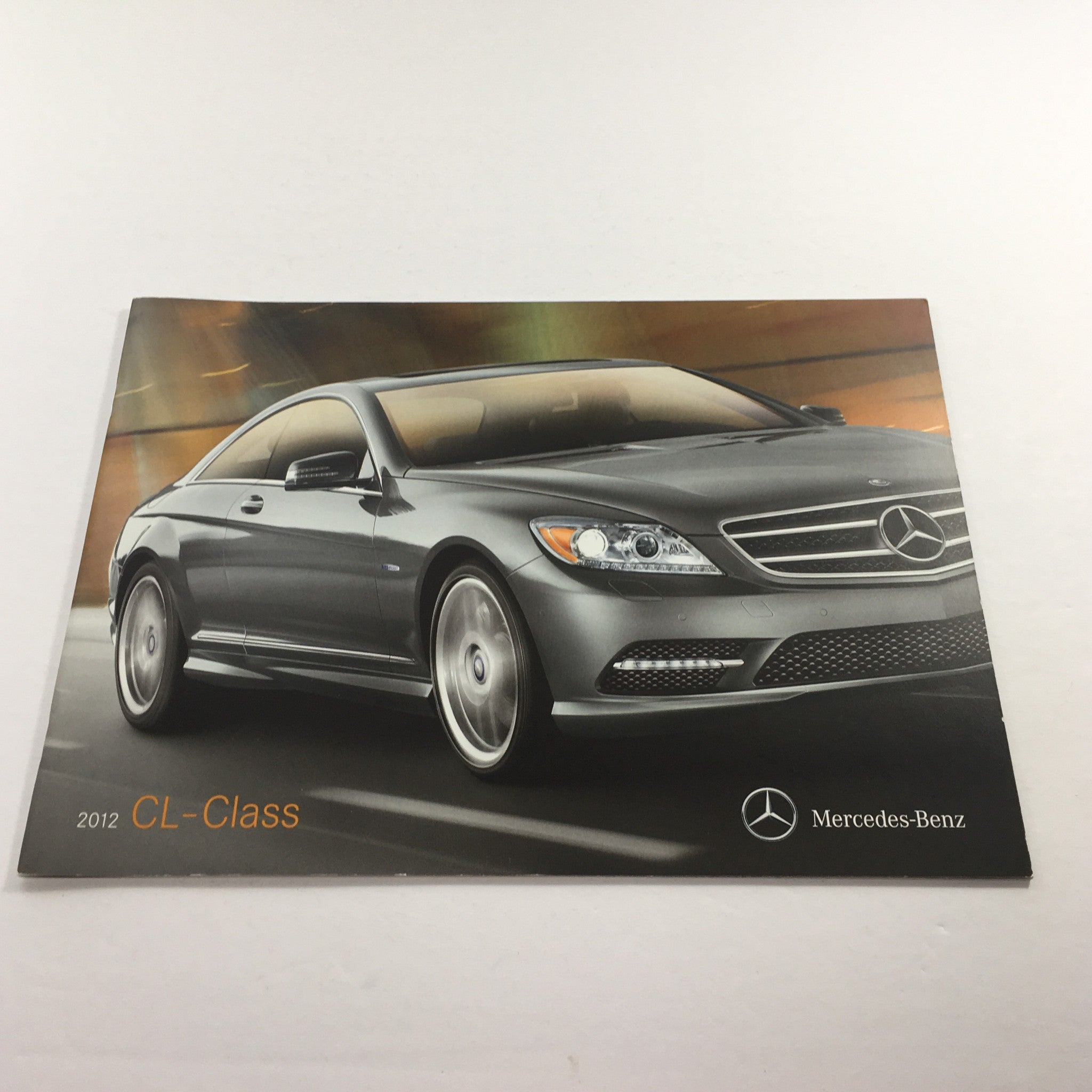 2012 Mercedes-Benz CL-Class CL550 Dealership Car Auto Brochure Catalog showcasing the front view of the stylish gray coupe.