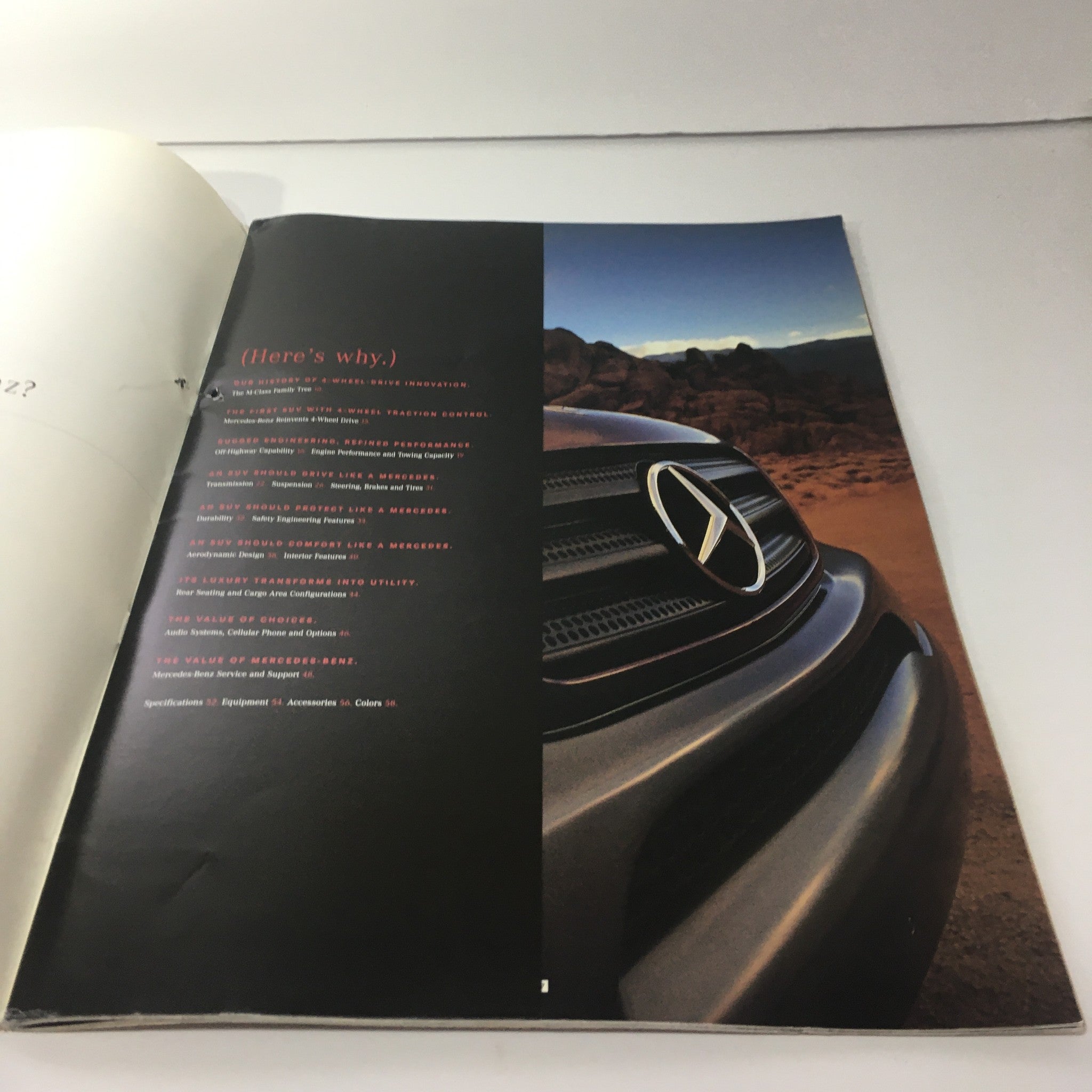 1998 Mercedes-Benz M-Class Accessories Dealership Car Auto Brochure Catalog