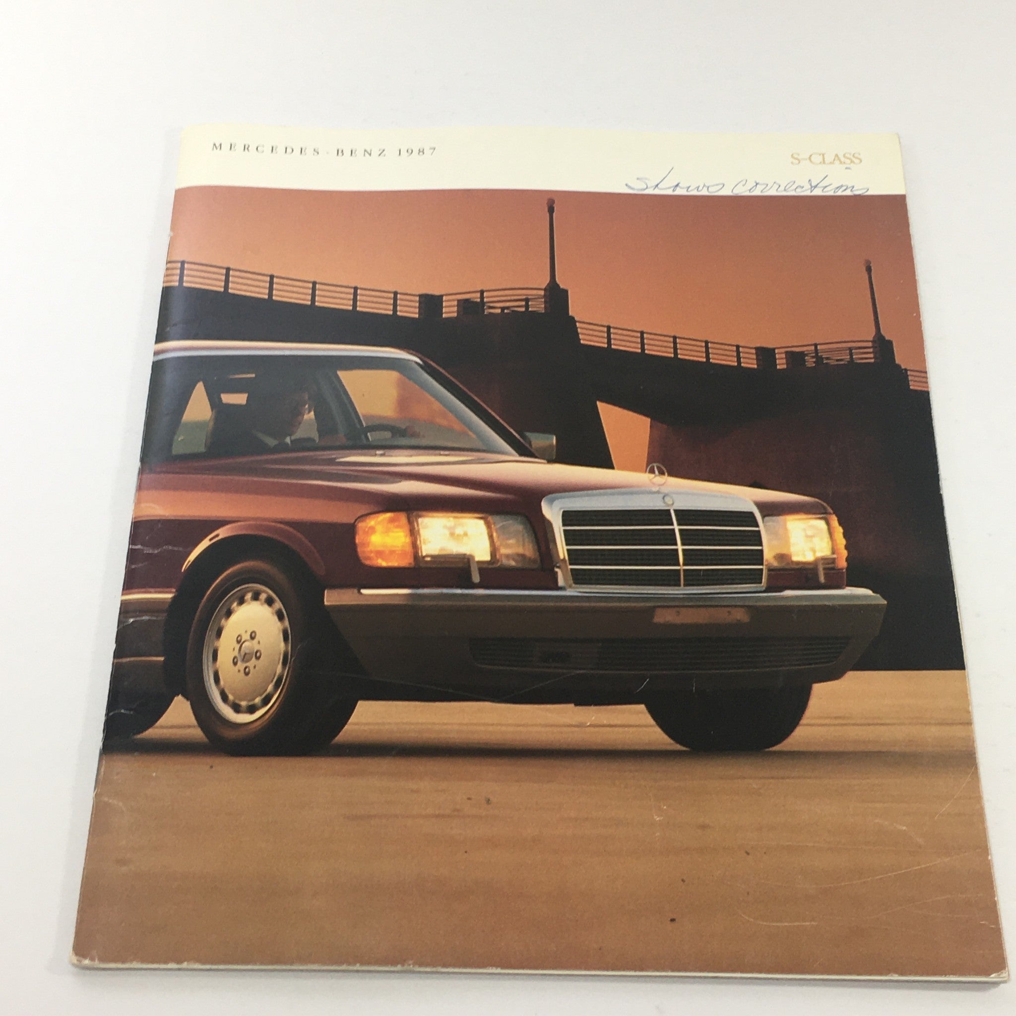 1987 Mercedes-Benz S-Class Sedan Dealership Car Auto Brochure Catalog