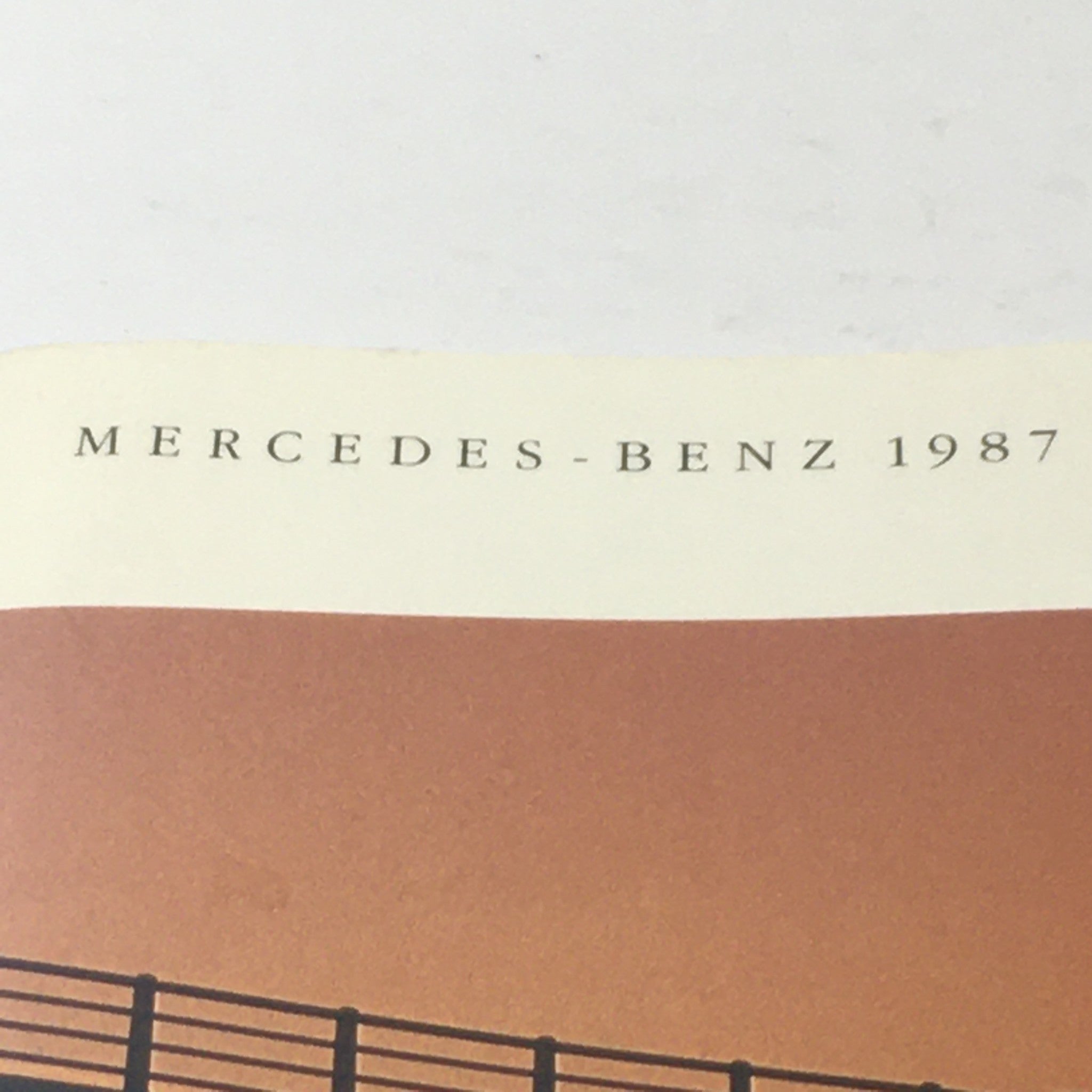 1987 Mercedes-Benz S-Class Sedan Dealership Car Auto Brochure Catalog