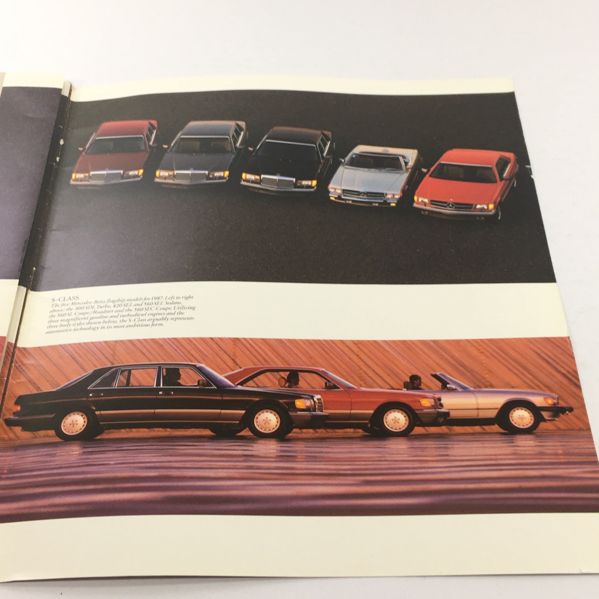 1987 Mercedes-Benz S-Class Sedan Dealership Car Auto Brochure Catalog