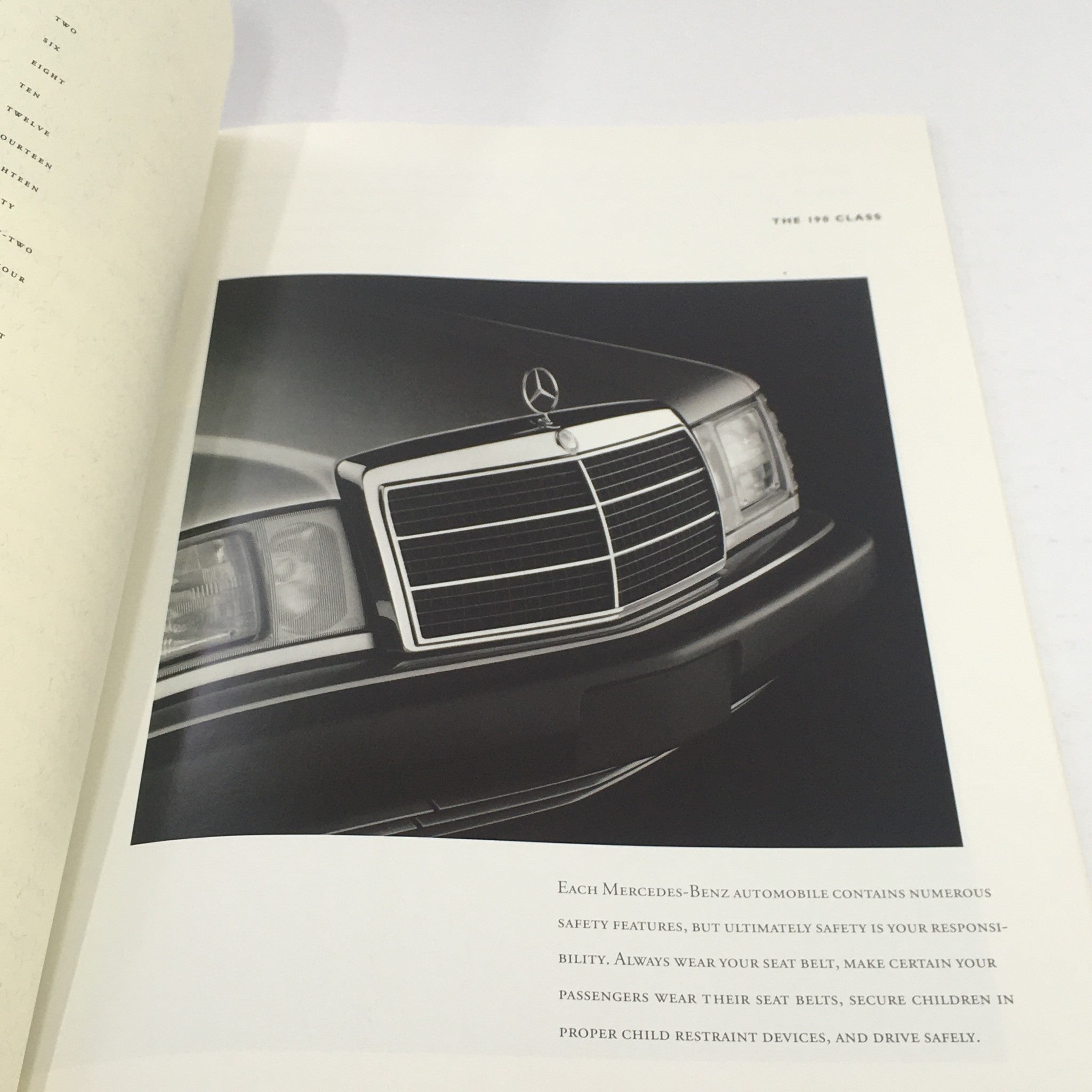 1992 Mercedes-Benz 190-Class Dealership Car Auto Brochure Catalog