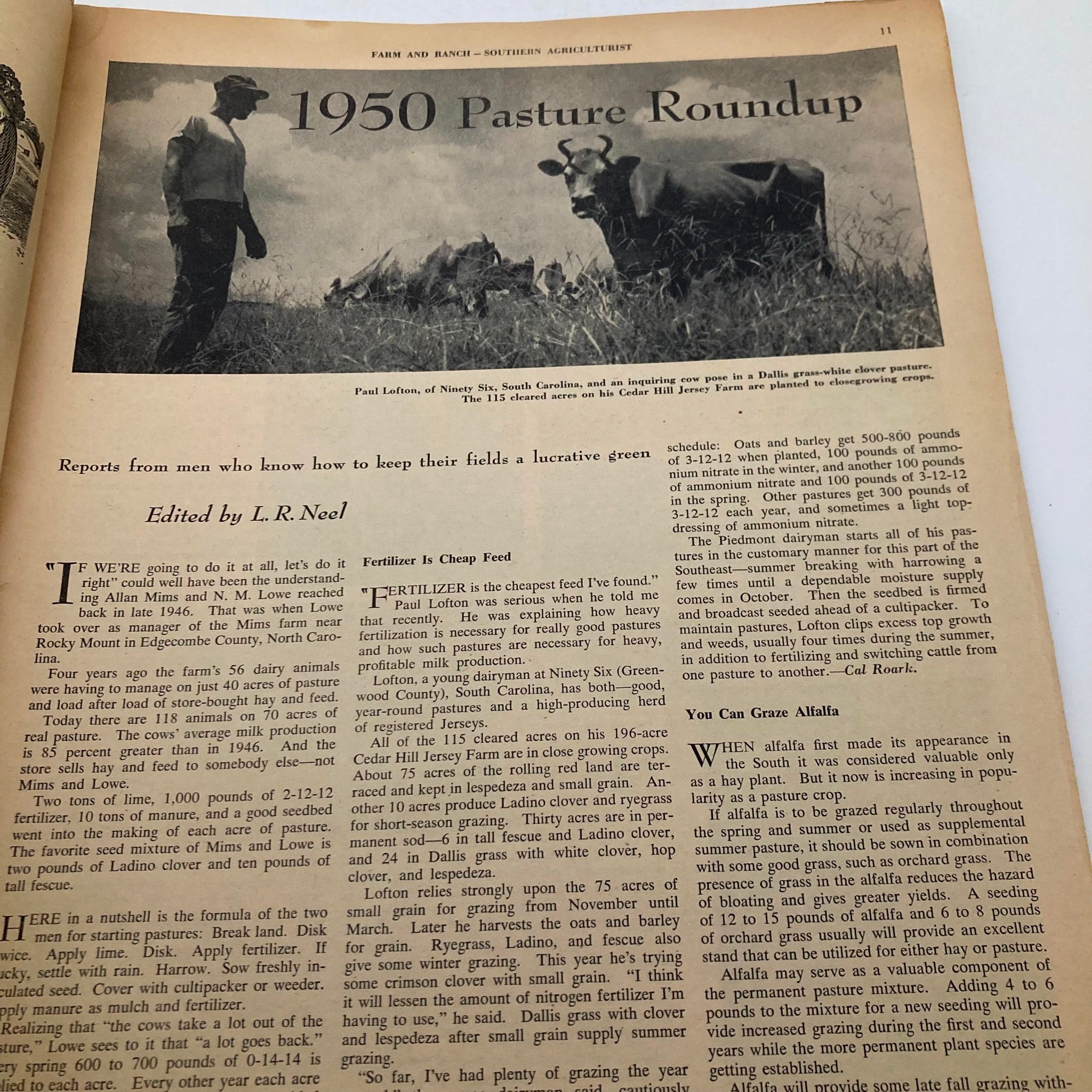 Farm & Ranch Southern Agriculturist Magazine September 1950 Long Road, Easy Road