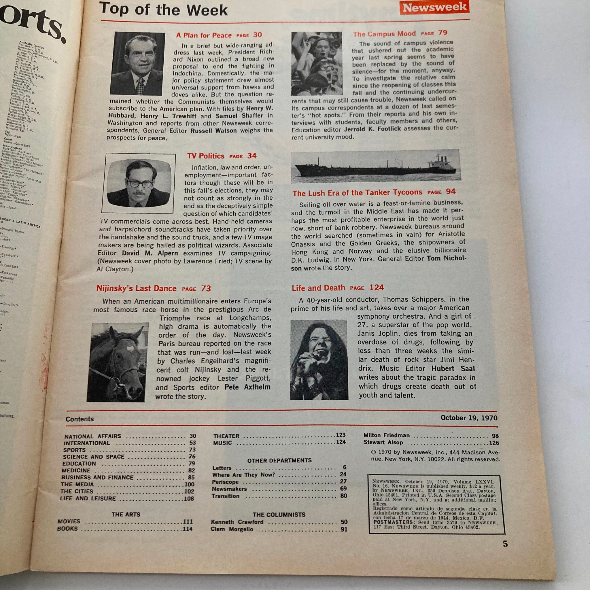 VTG Newsweek Magazine October 19 1970 Selling of the Candidates GD Interior