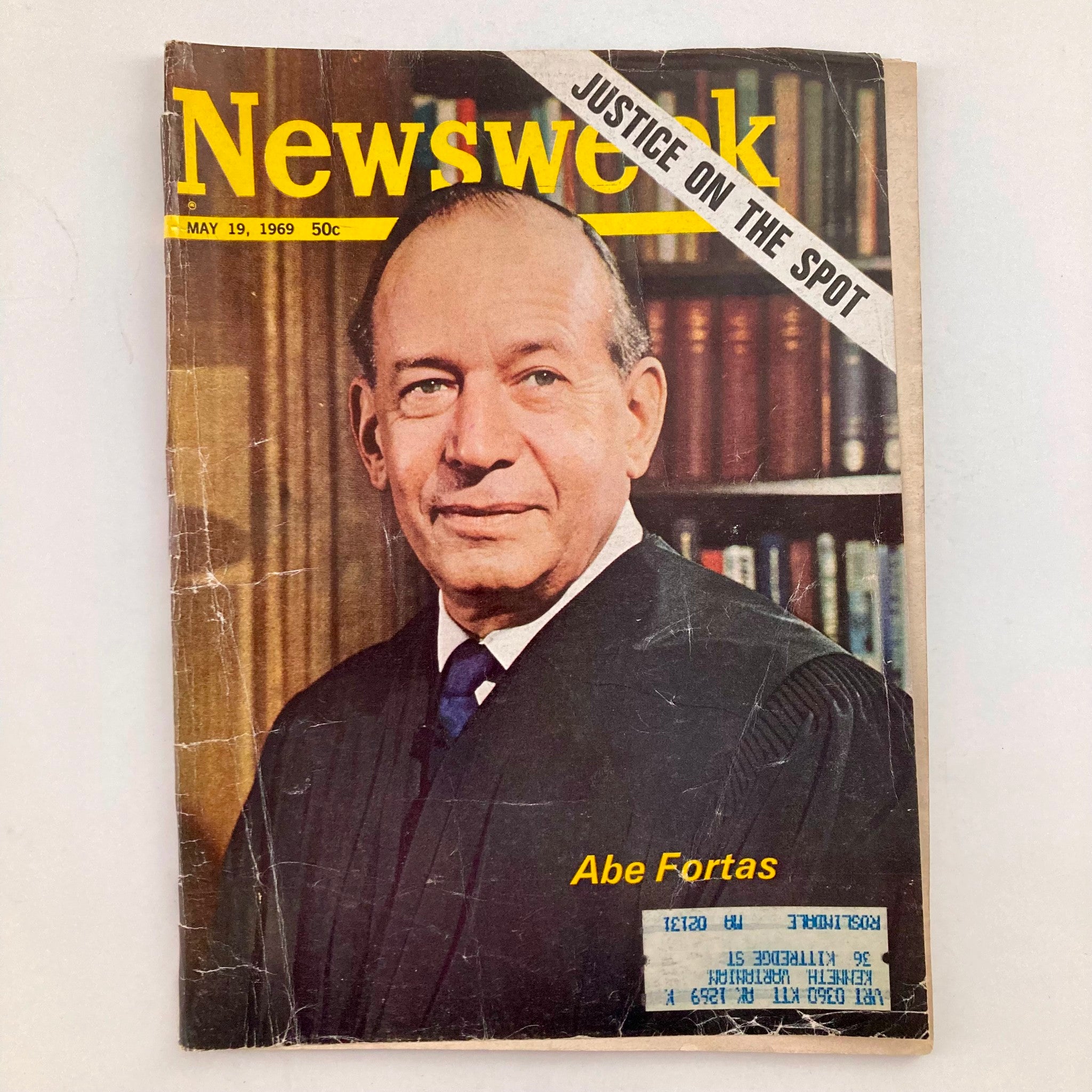 VTG Newsweek Magazine May 19 1969 Abe Fortas Justice on the Spot