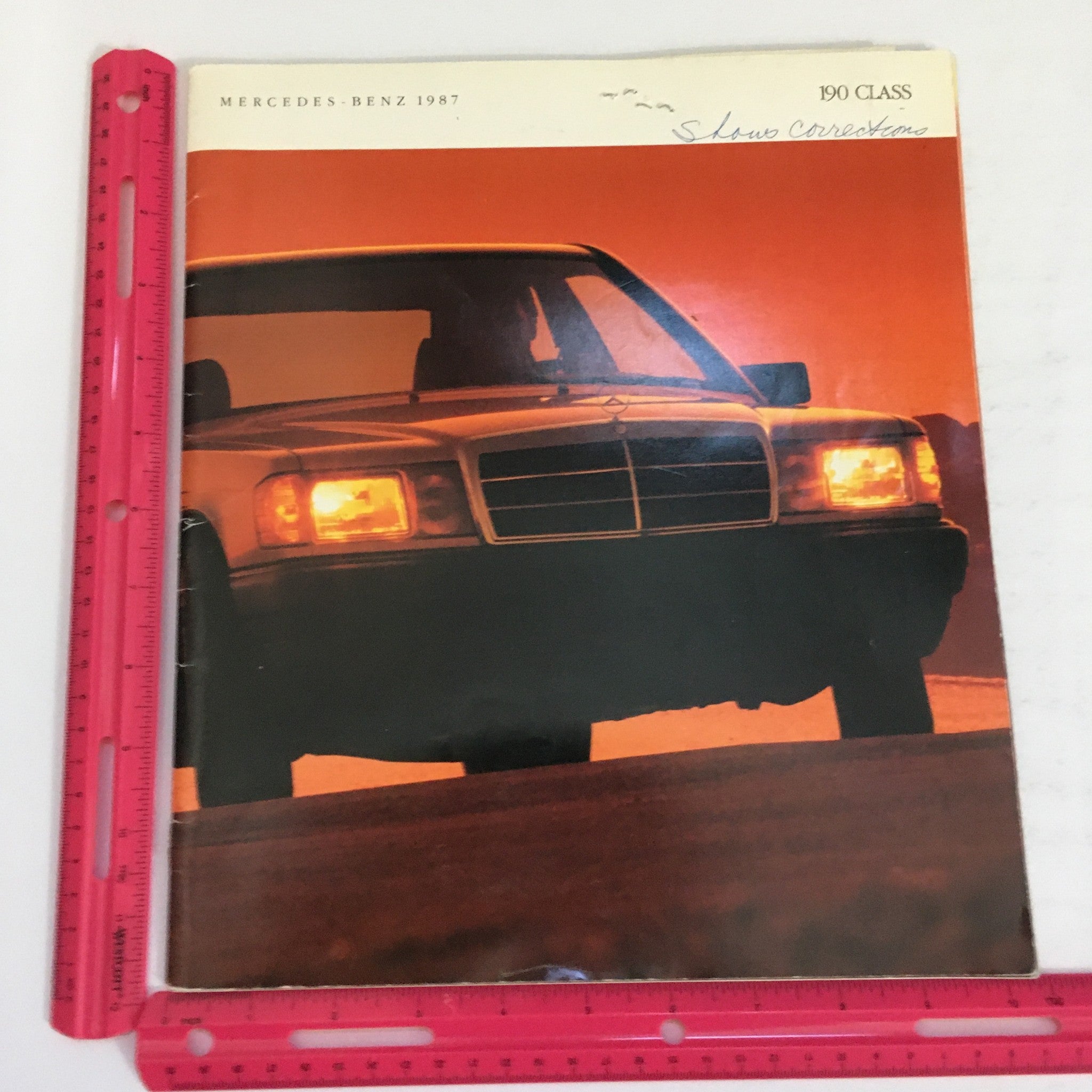 1987 Mercedes-Benz 190-Class Dealership Car Auto Brochure Catalog