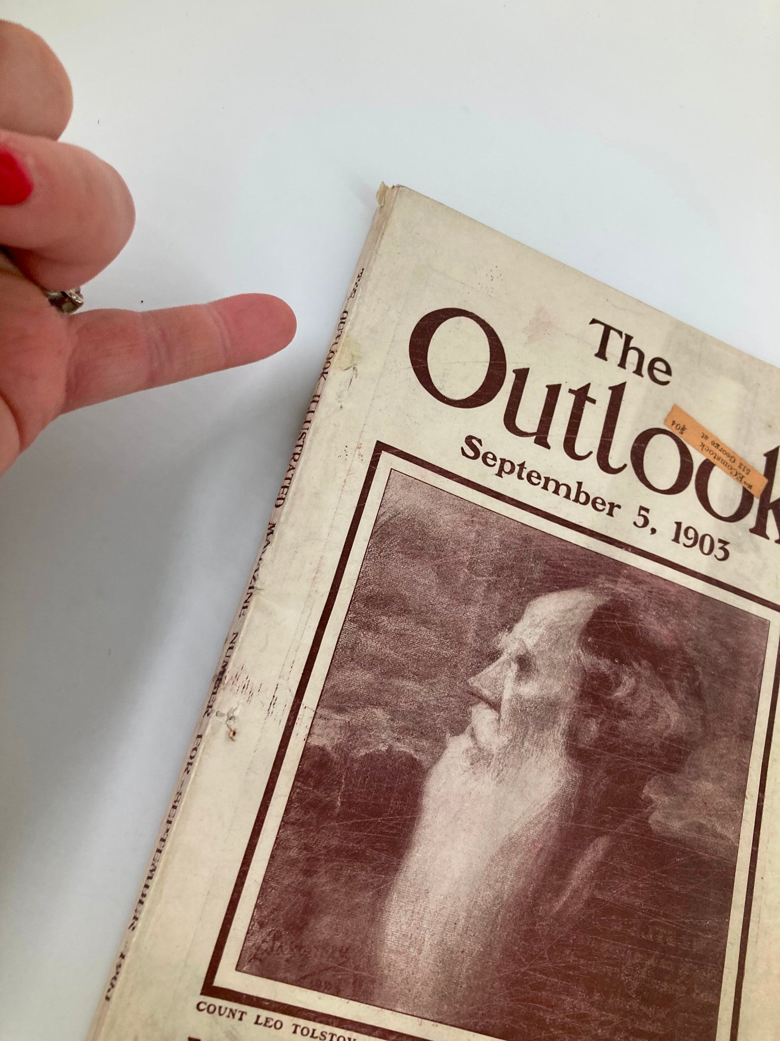 VTG The Outlook Magazine September 5 1903 Count Leo Tolstoy by Pasternak