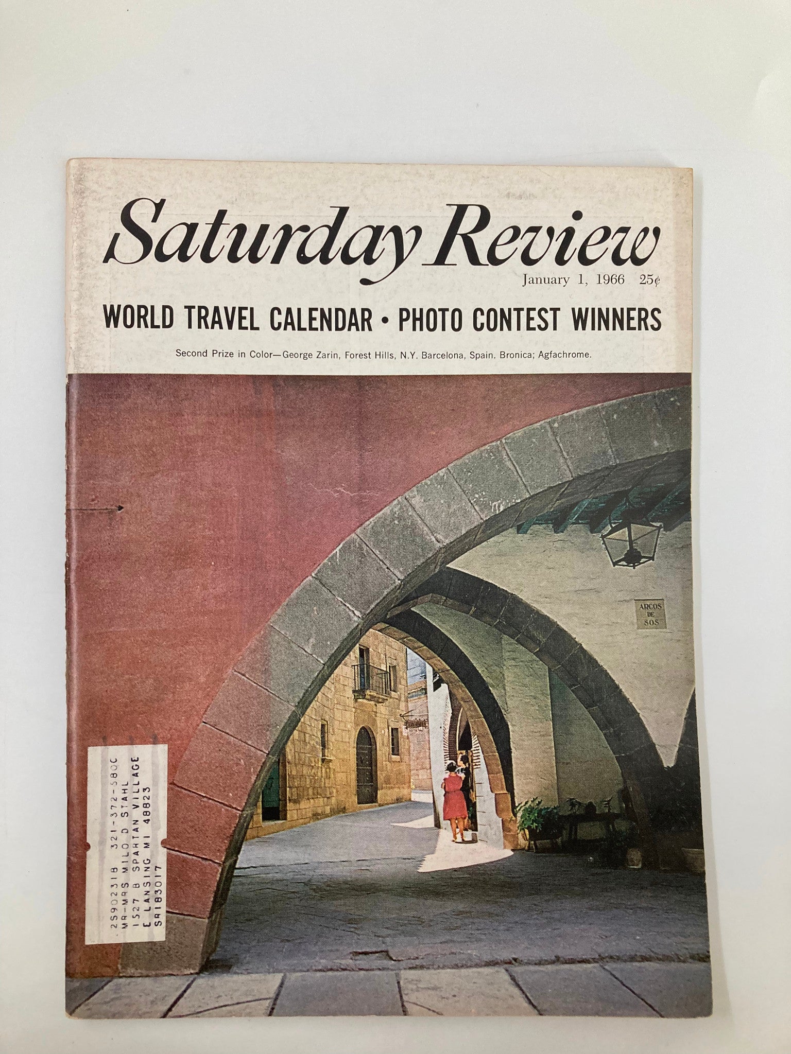 VTG Saturday Review Magazine January 1 1966 The Sensing of Time in China