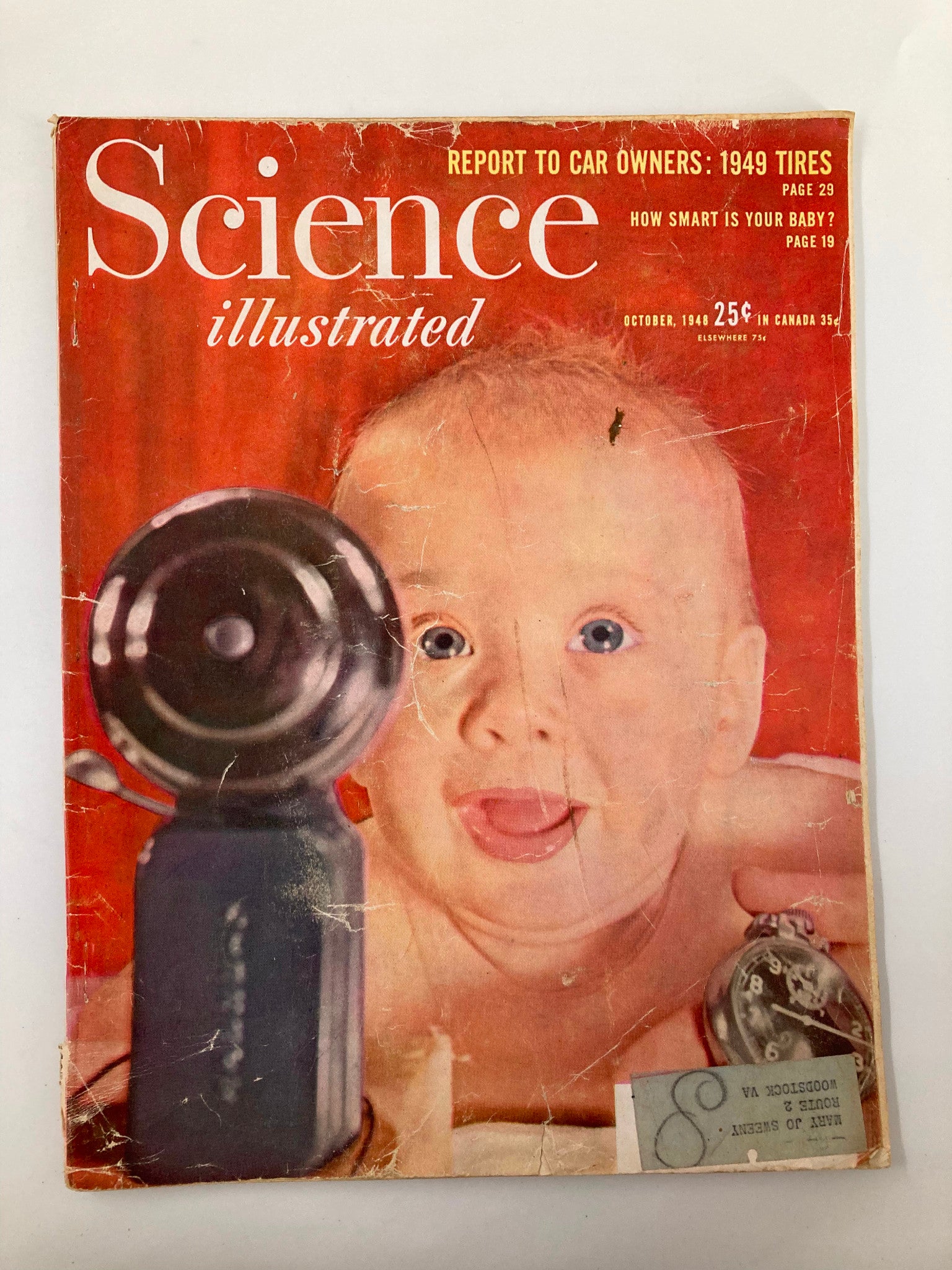 VTG Science Illustrated Magazine October 1948 How Smart Is Your Baby?