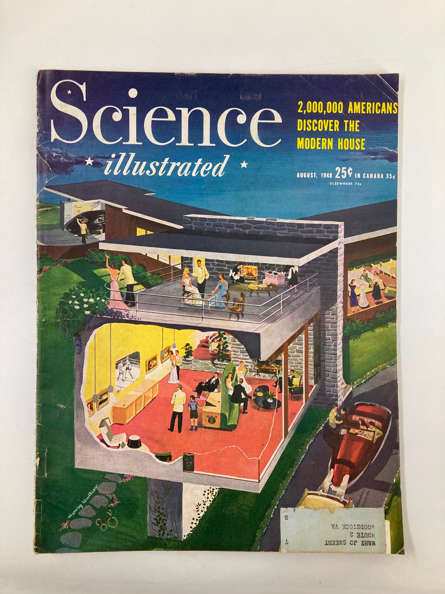 VTG Science Illustrated Magazine August 1948 Americans Discover The Modern House