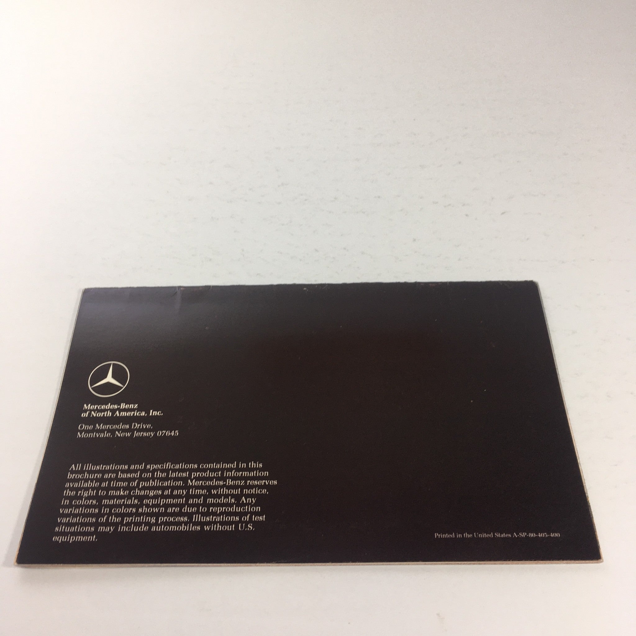 1981 Mercedes-Benz 380 SLC Dealership Car Auto Brochure Catalog