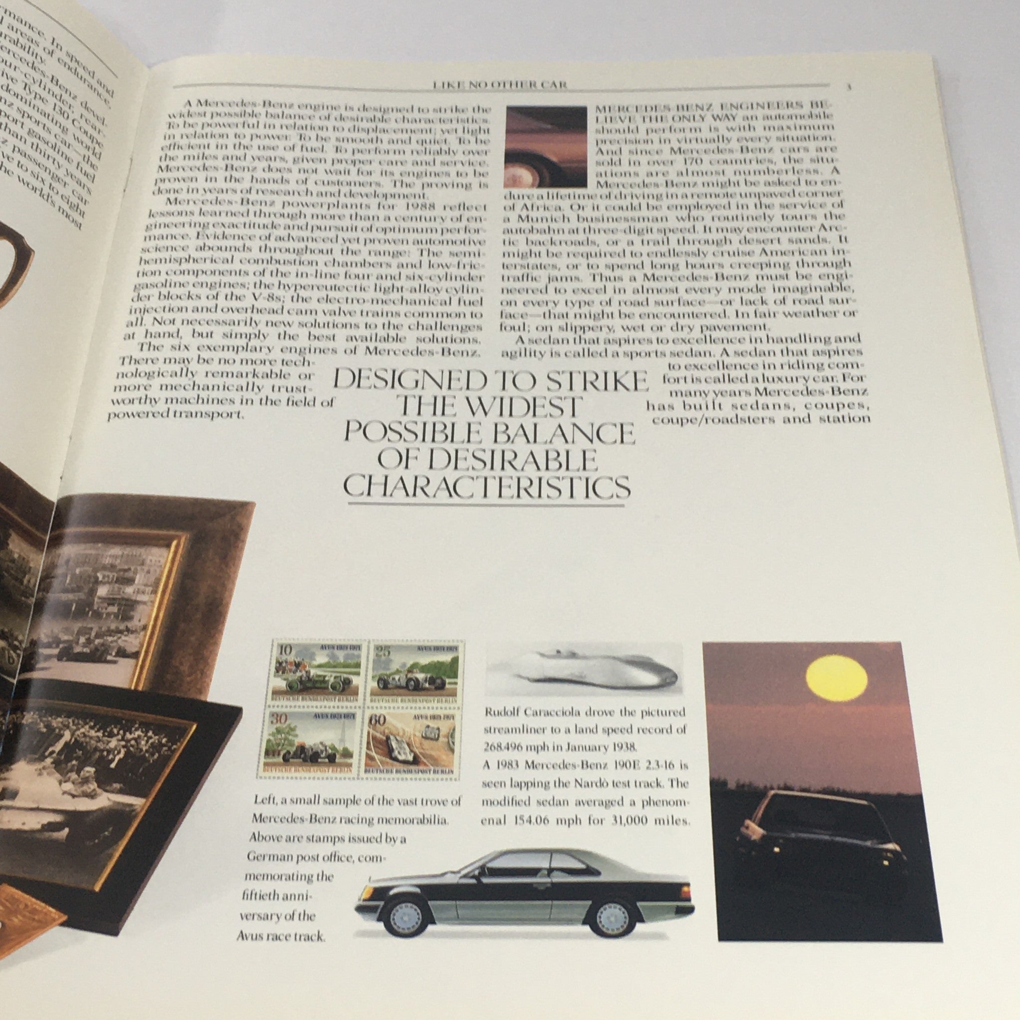 1988 Mercedes-Benz S-Class Dealership Car Auto Brochure Catalog