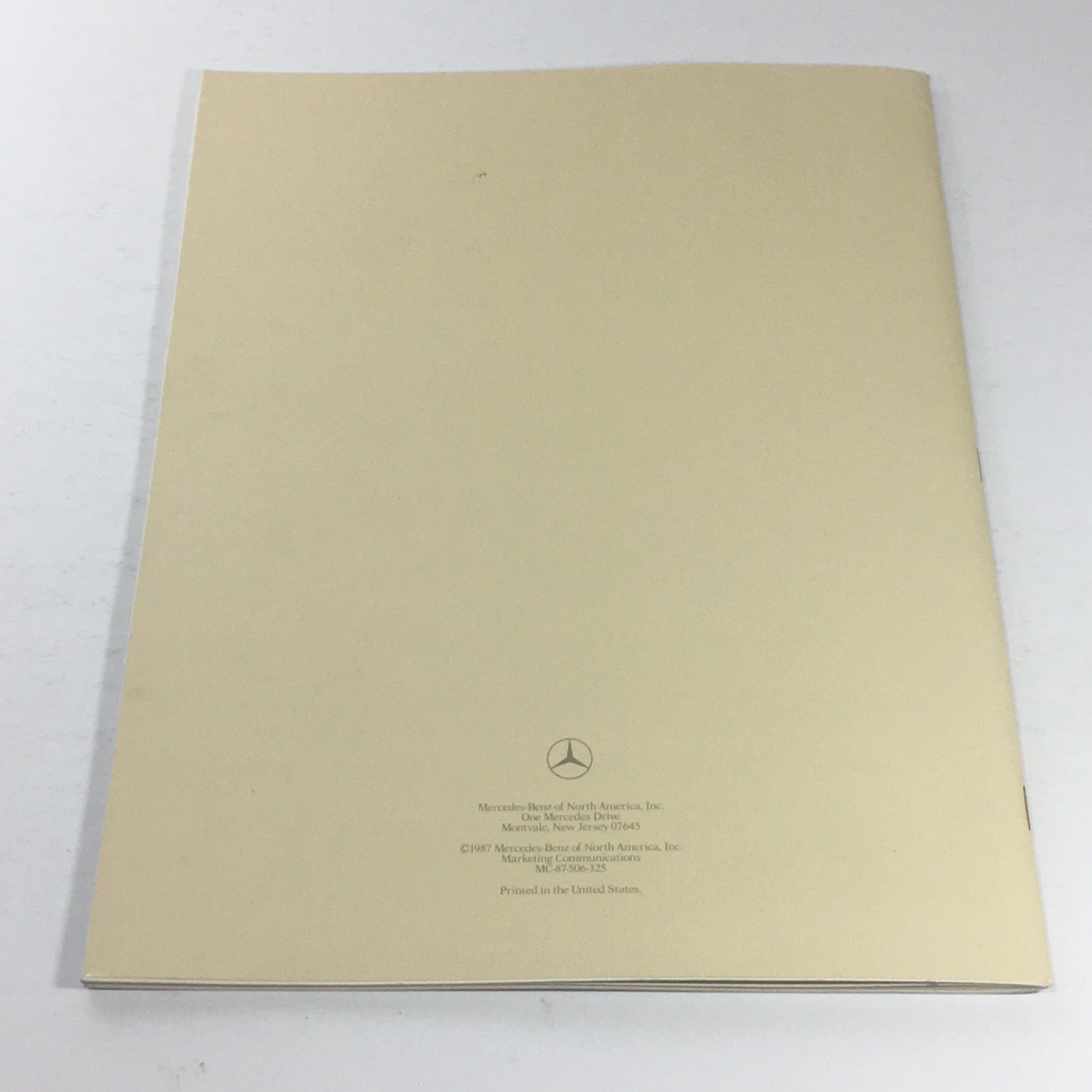 1988 Mercedes-Benz S-Class Dealership Car Auto Brochure Catalog