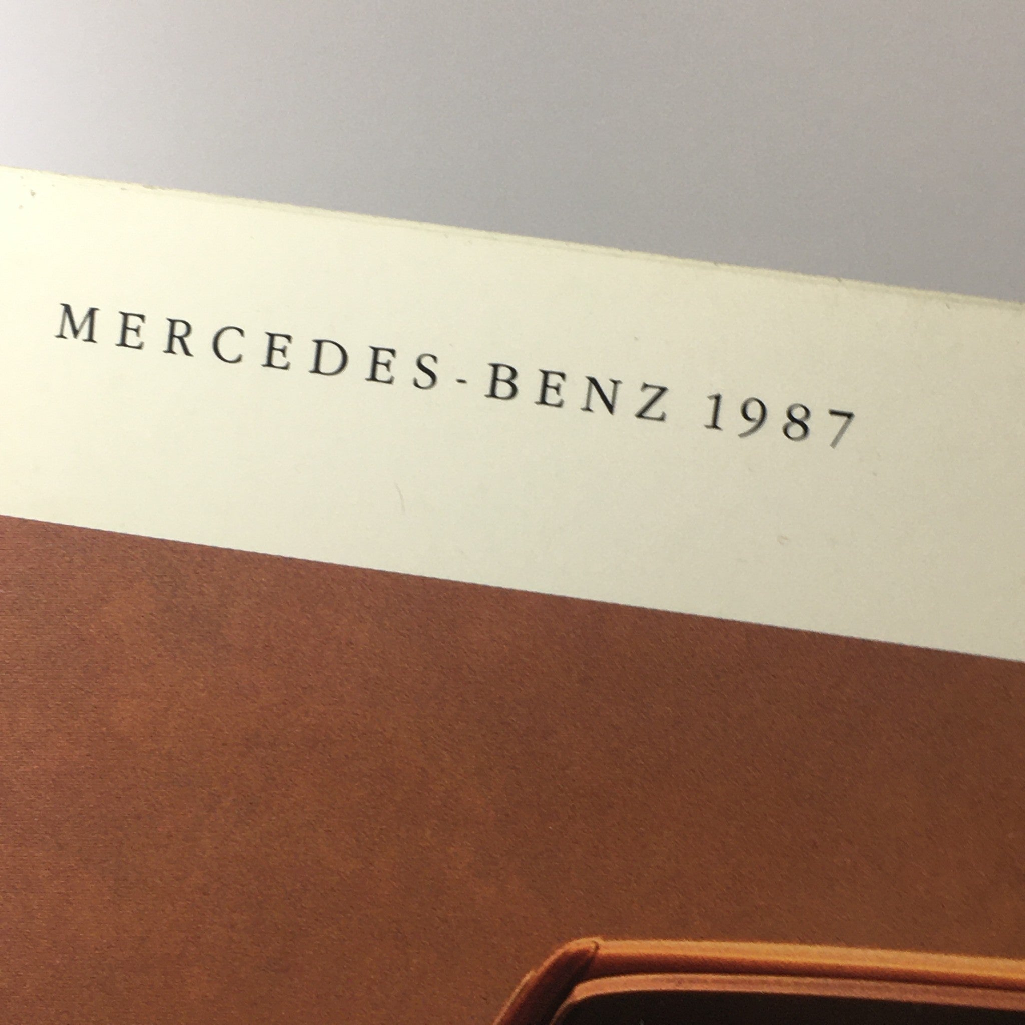 1987 Mercedes-Benz Full Model Line Dealership Car Auto Brochure Catalog