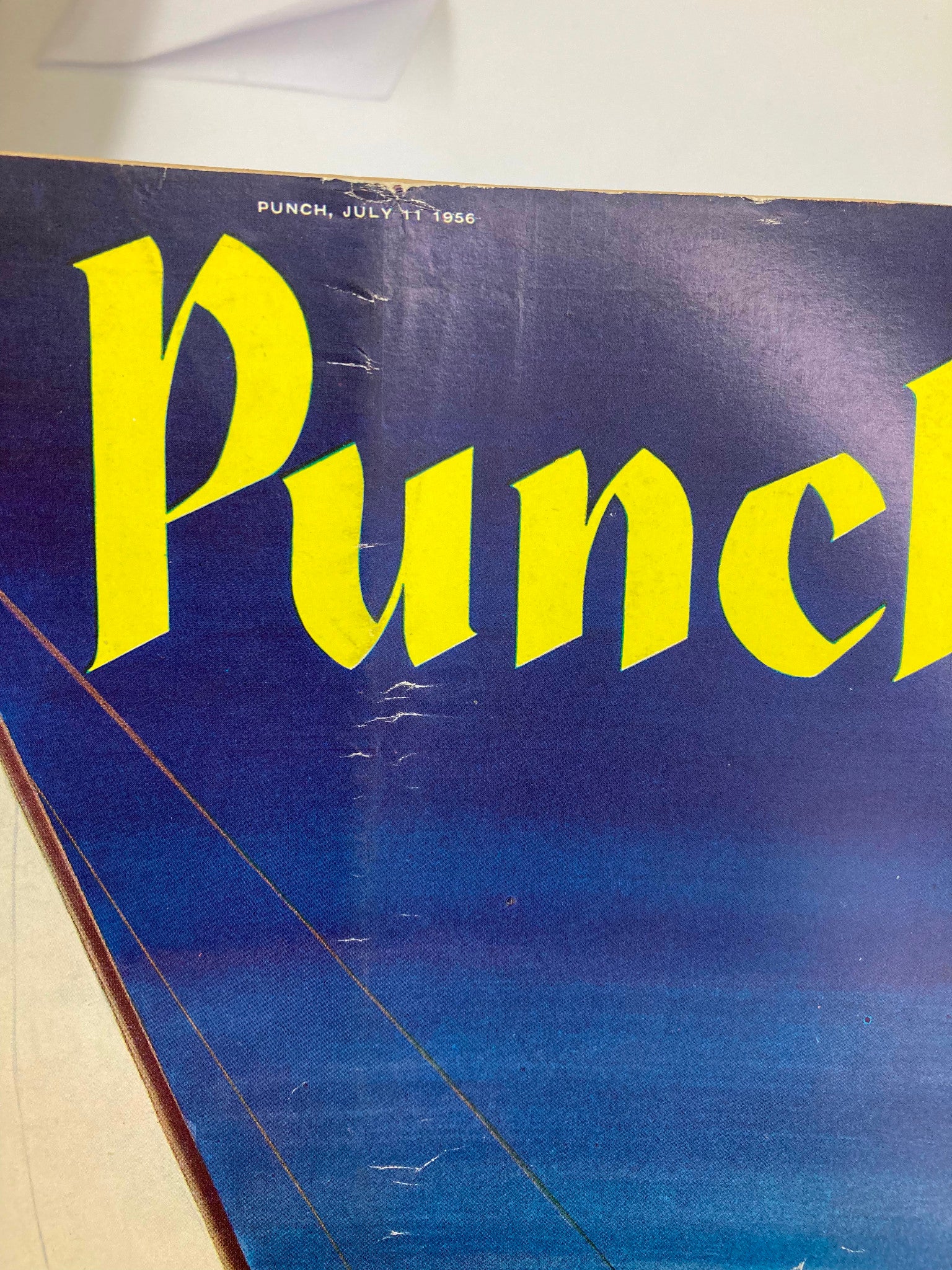 VTG Punch Magazine July 11 1956 Sailing Cover Norman Mansbudge No Label VG 4.0