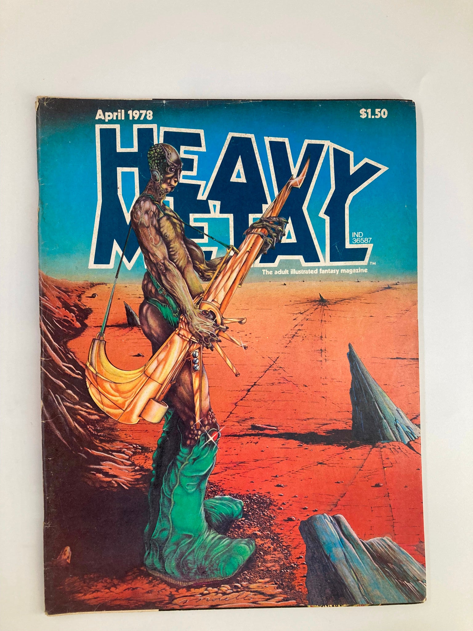 VTG Heavy Metal Magazine April 1978 Airtight Garage of Jerry Cornelius No Label