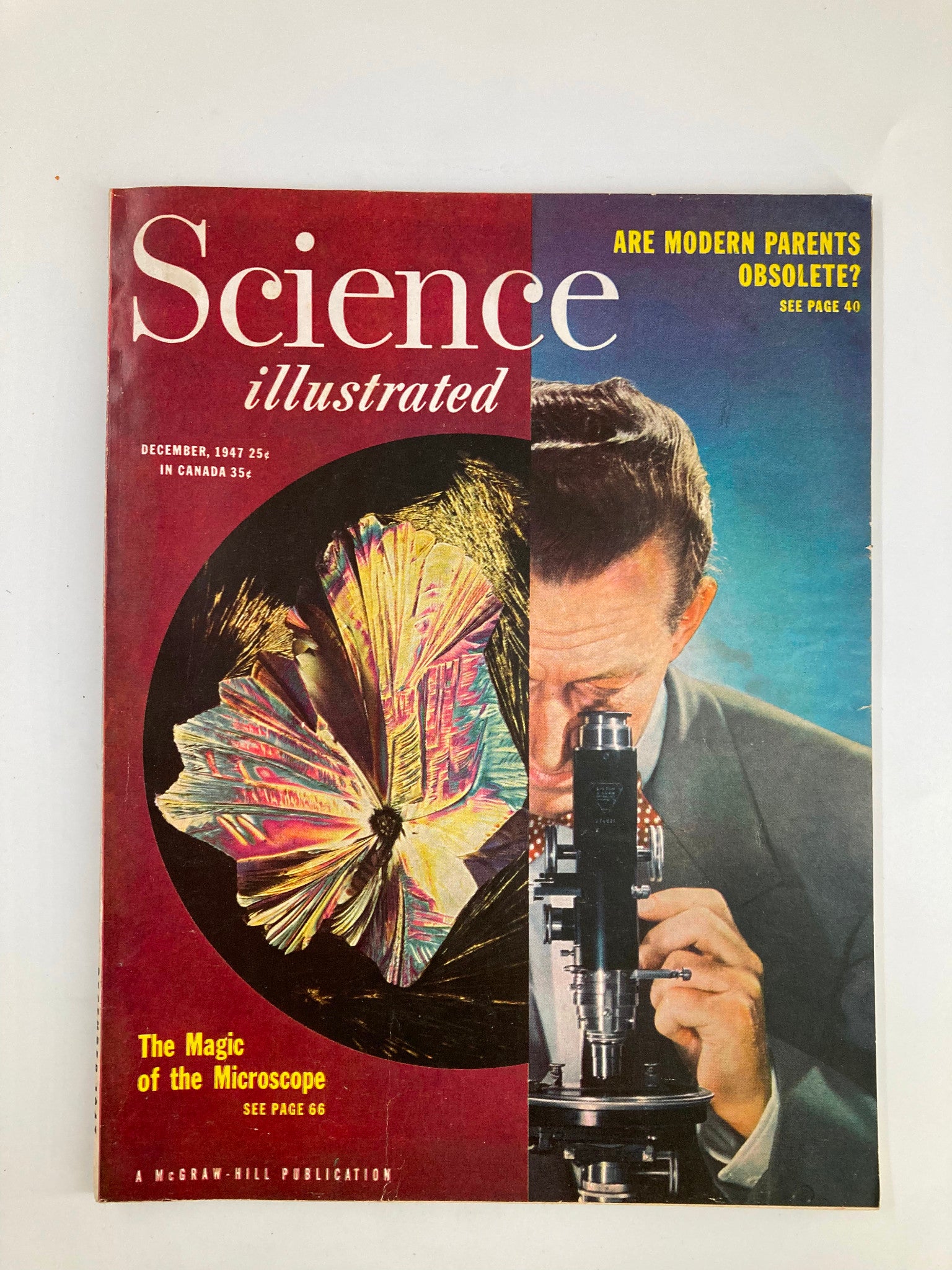 VTG Science Illustrated Magazine December 1947 The Magic of Microscope No Label