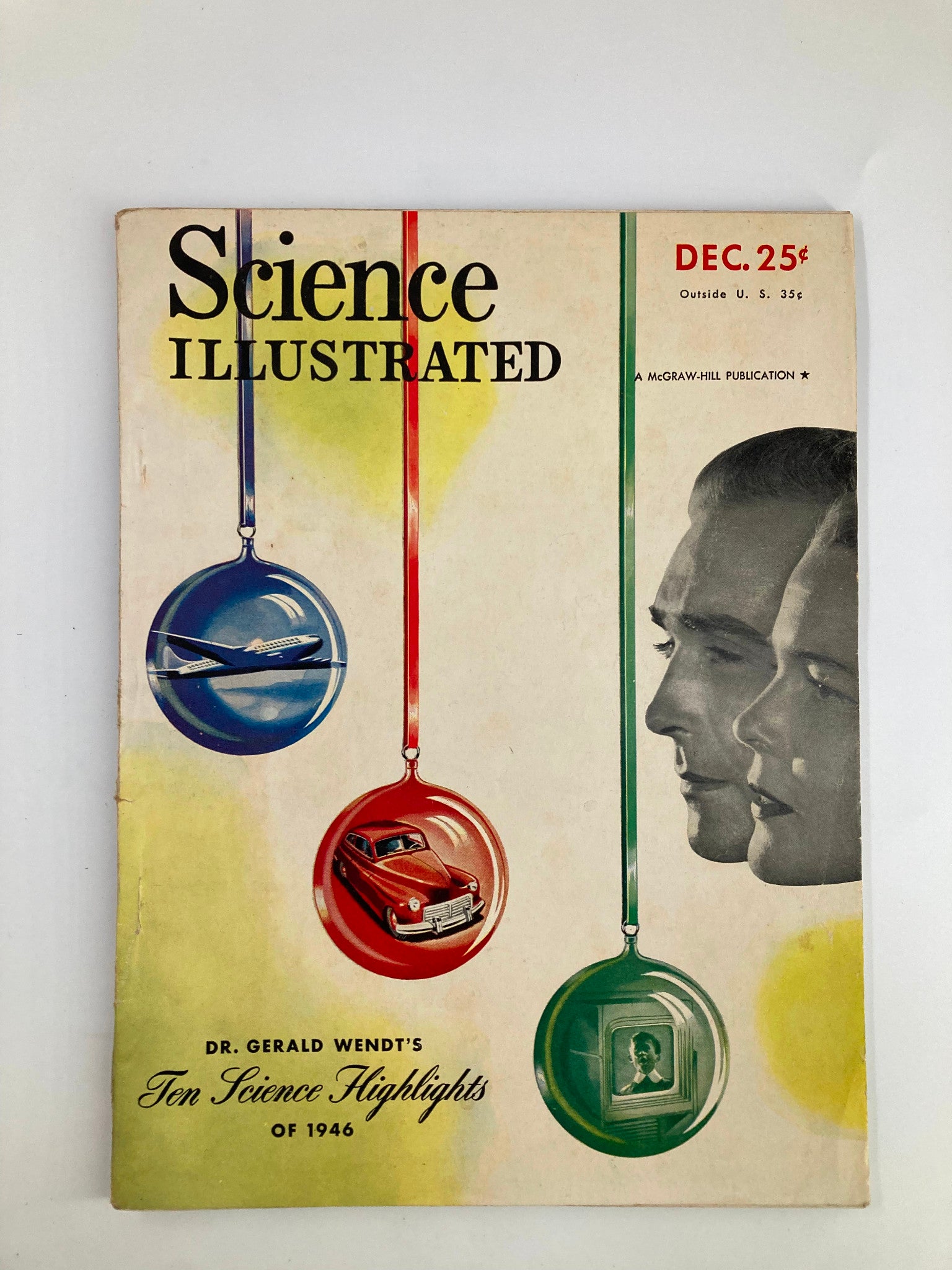 VTG Science Illustrated Magazine December 1946 Dr. Gerald Wendy Science No Label