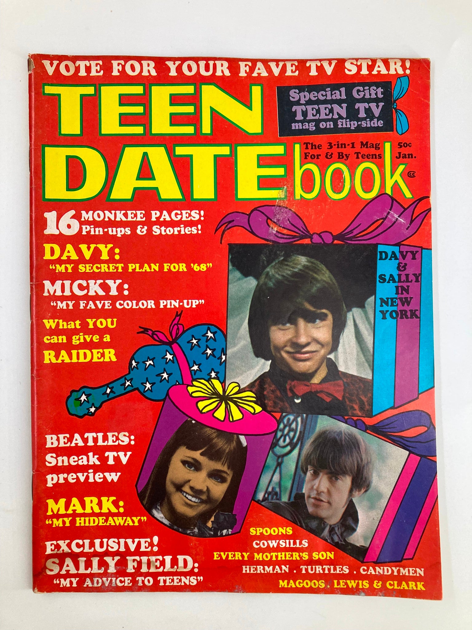 VTG Teen Date Book Magazine January 1968 The Best Day of My Life No Label