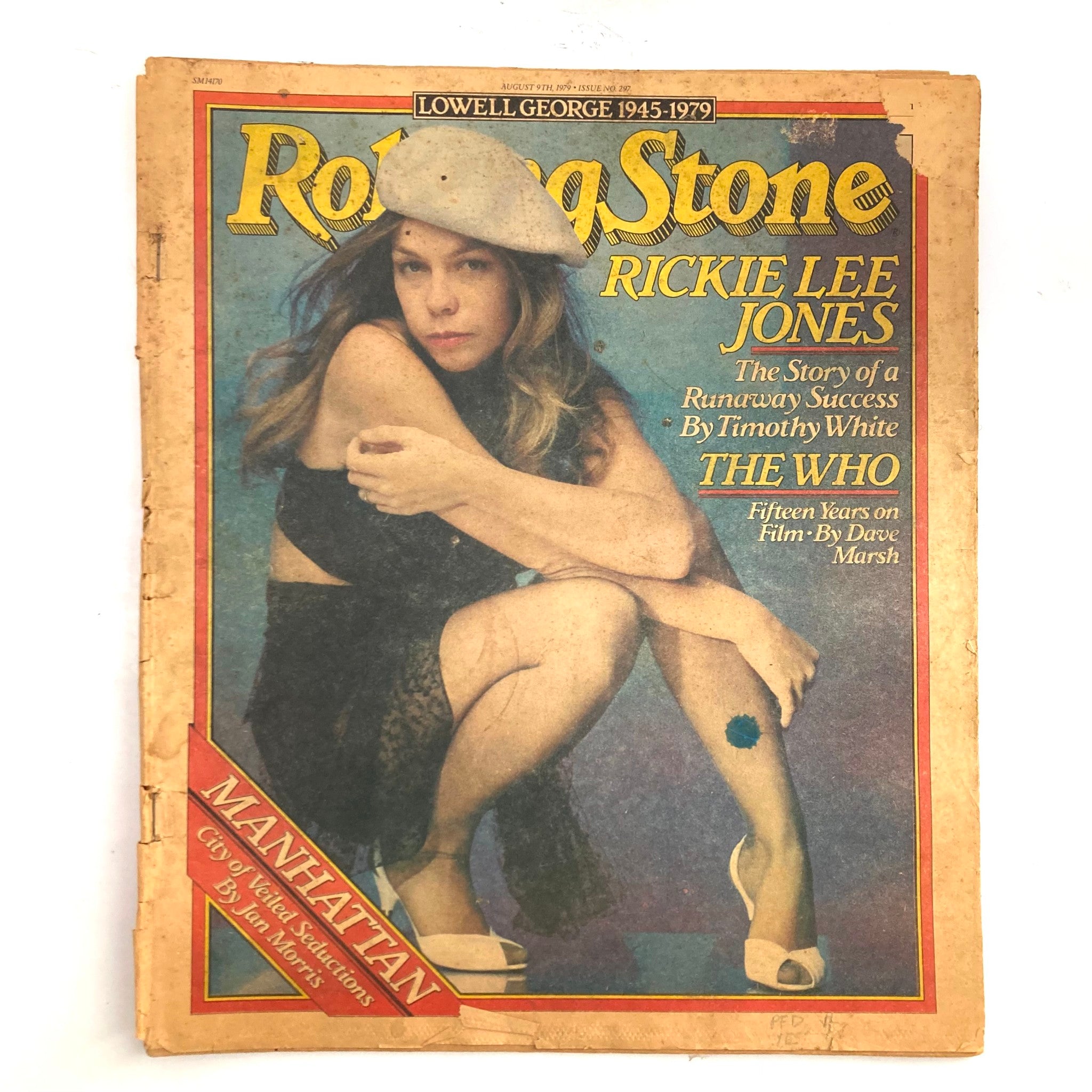 Rolling Stone Magazine August 9 1979 No. 297 Rickie Lee Jones GD Interior